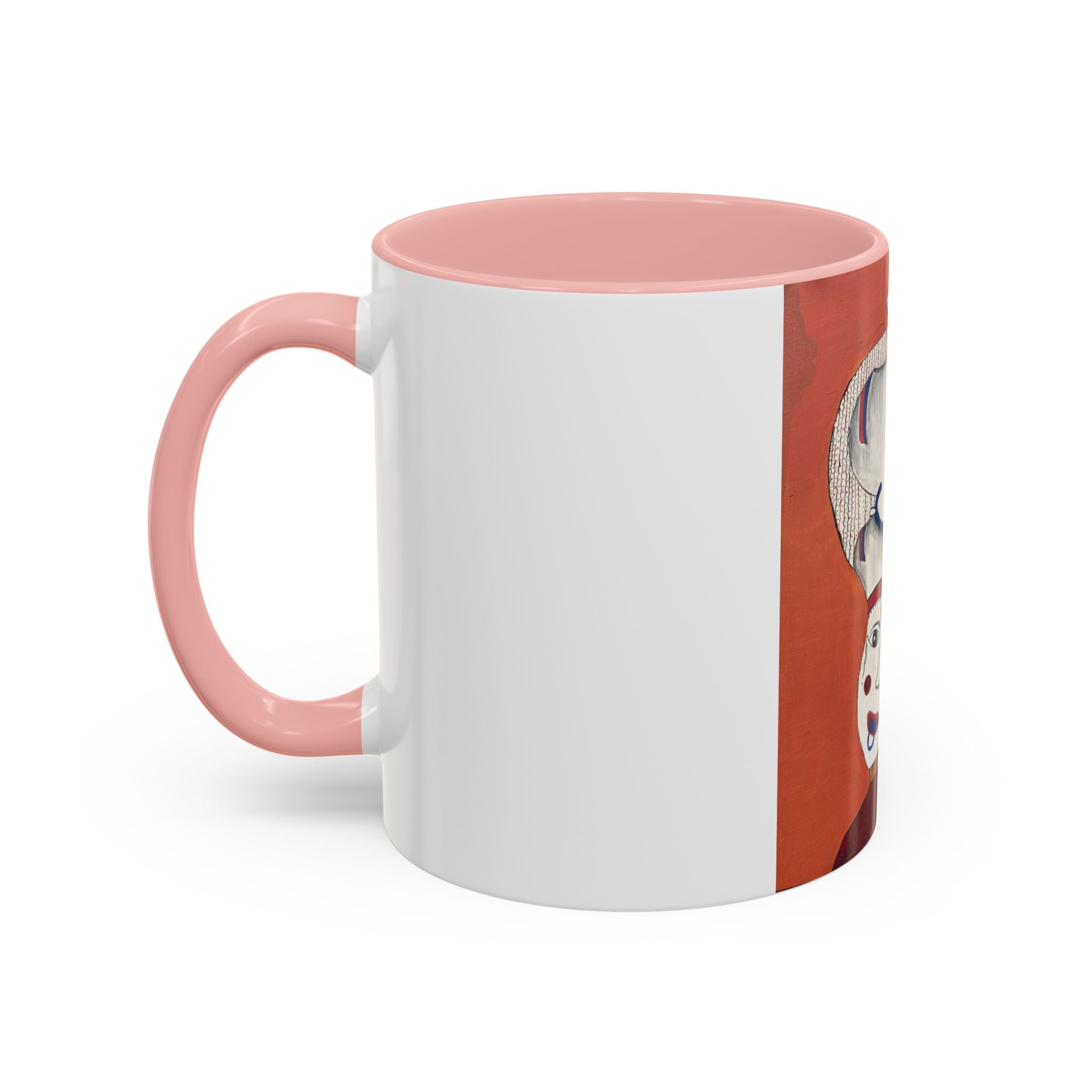 Surreal Face with Whale Hat Mug | Accent Coffee Mug