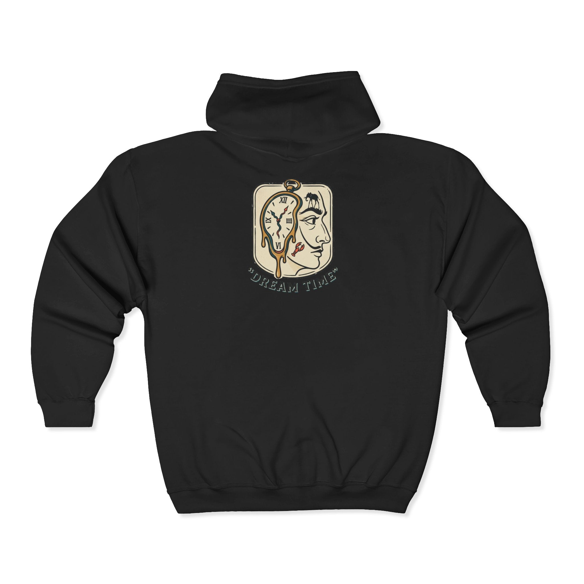 Abstract Colorful Face Zip Hoodie | Surreal Portrait Graphic