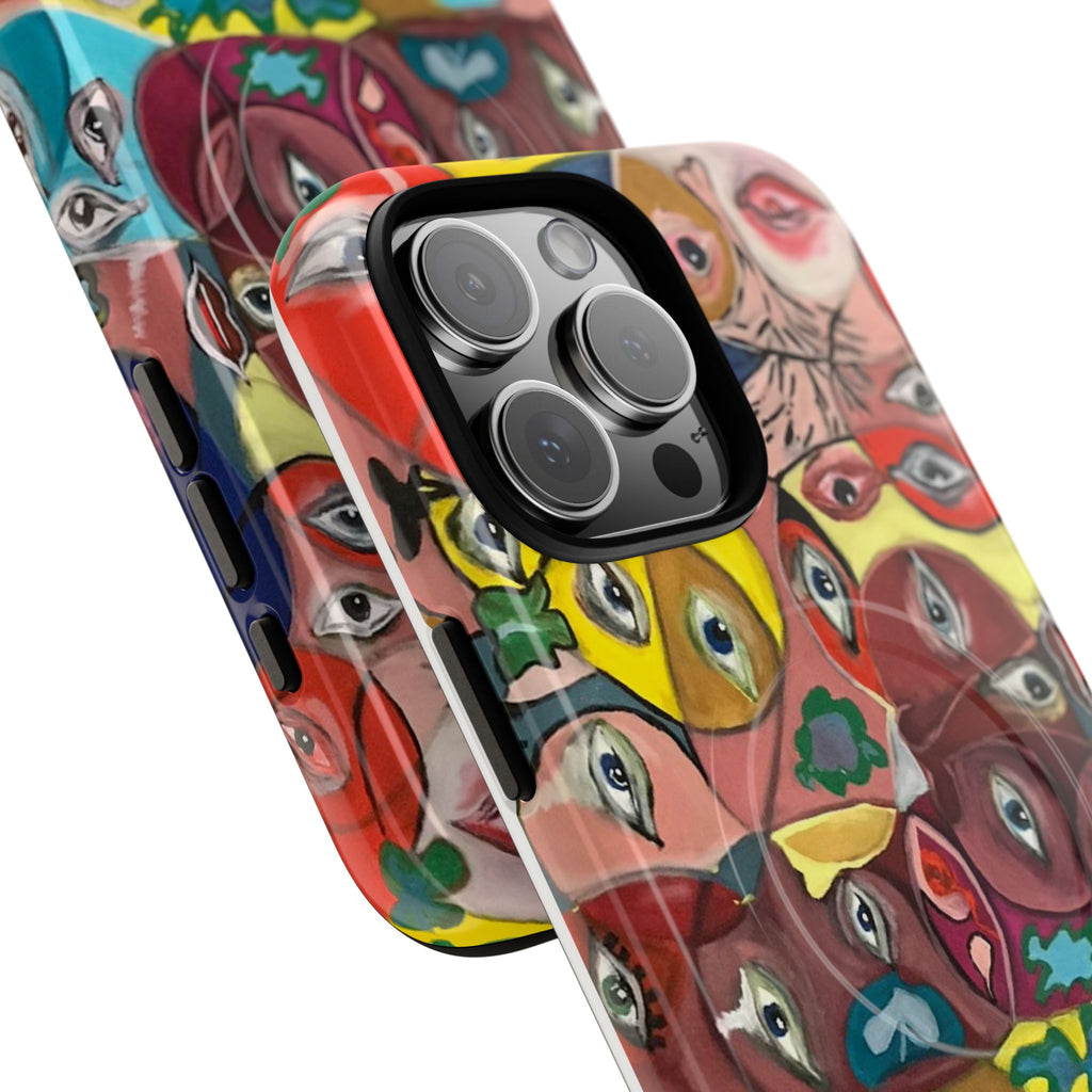 Abstract Faces Phone Case | Tough Magnetic Case