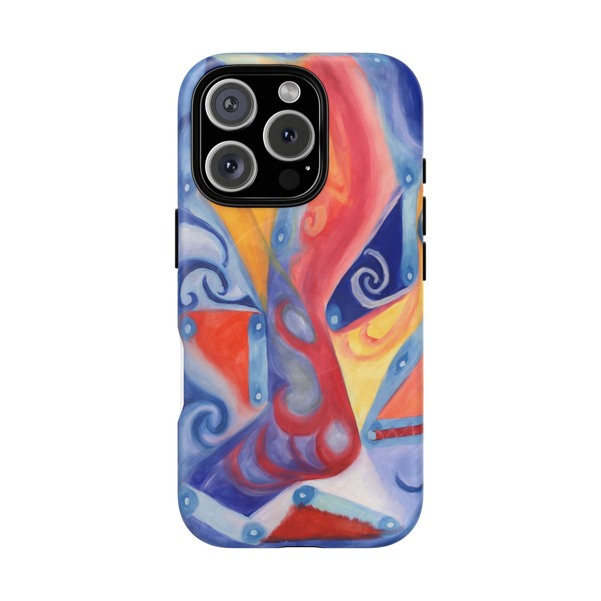Abstract Colorwave Tough Magnetic Phone Case — Vibrant Swirl iPhone Cover