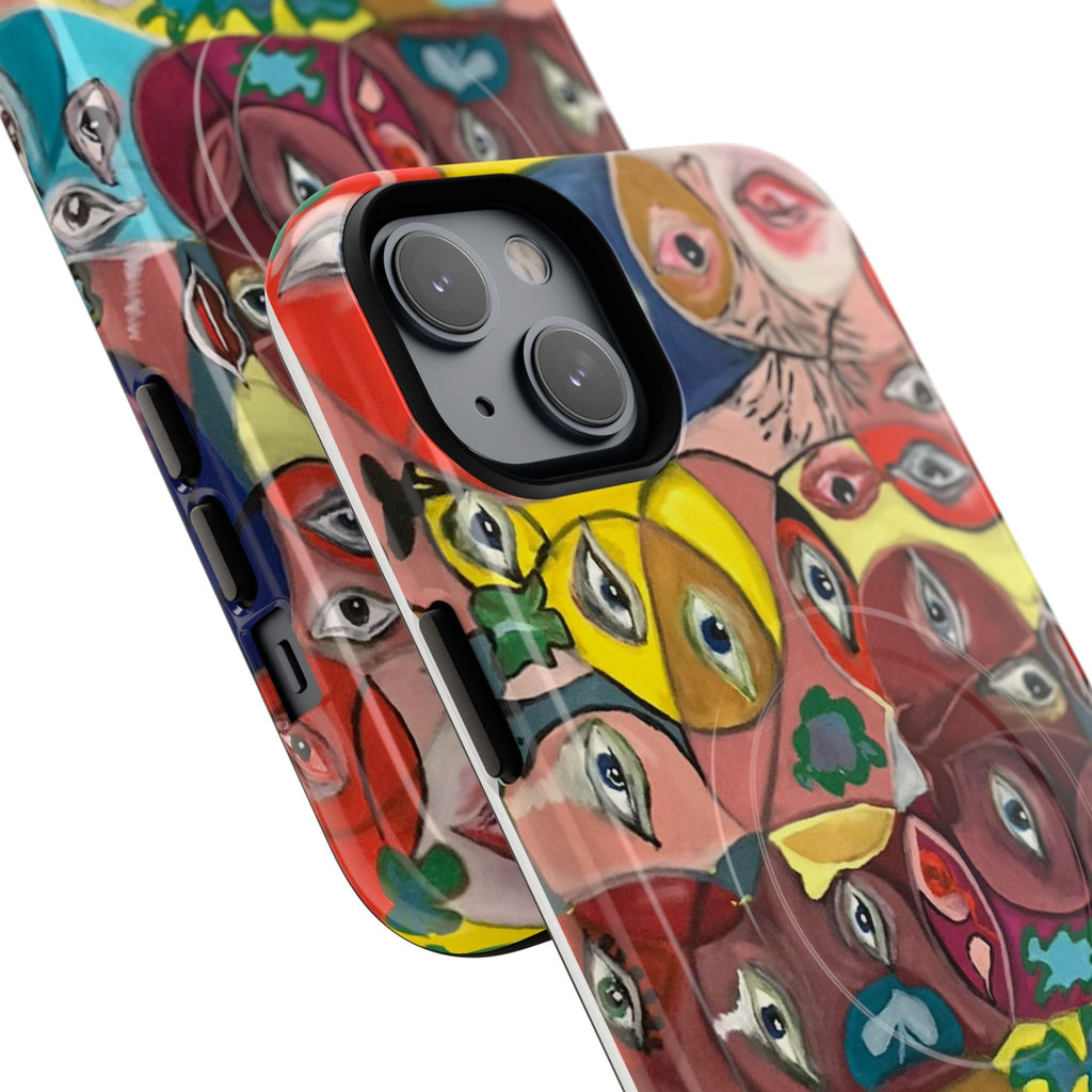 Abstract Faces Phone Case | Tough Magnetic Case