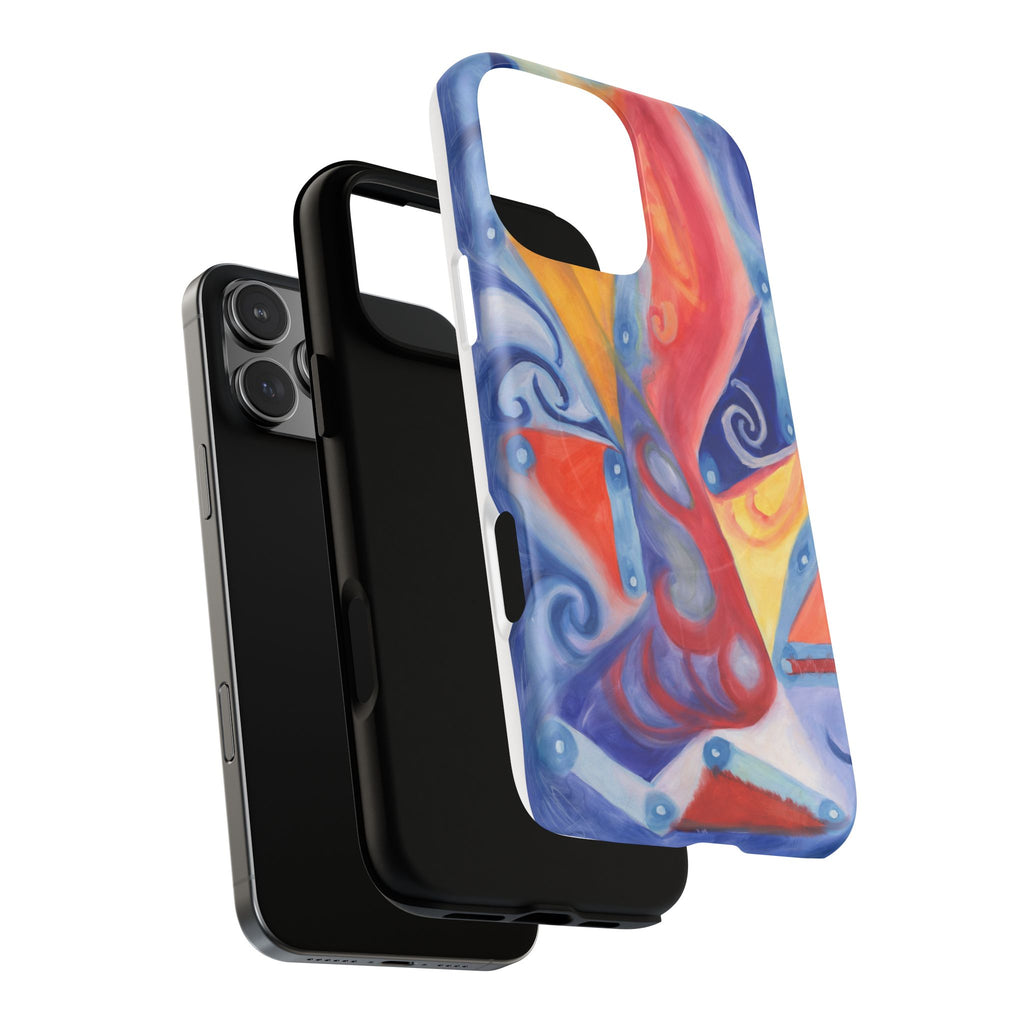 Abstract Colorwave Tough Magnetic Phone Case — Vibrant Swirl iPhone Cover