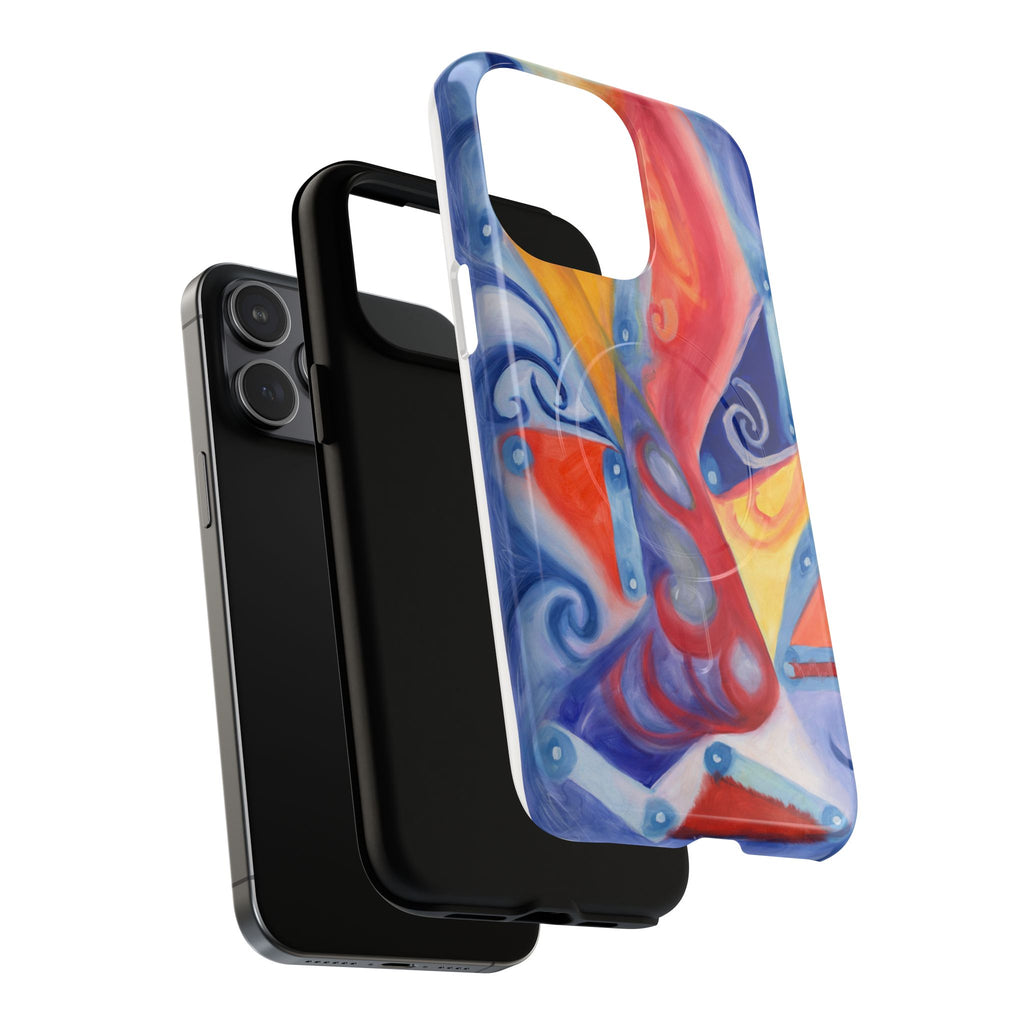 Abstract Colorwave Tough Magnetic Phone Case — Vibrant Swirl iPhone Cover