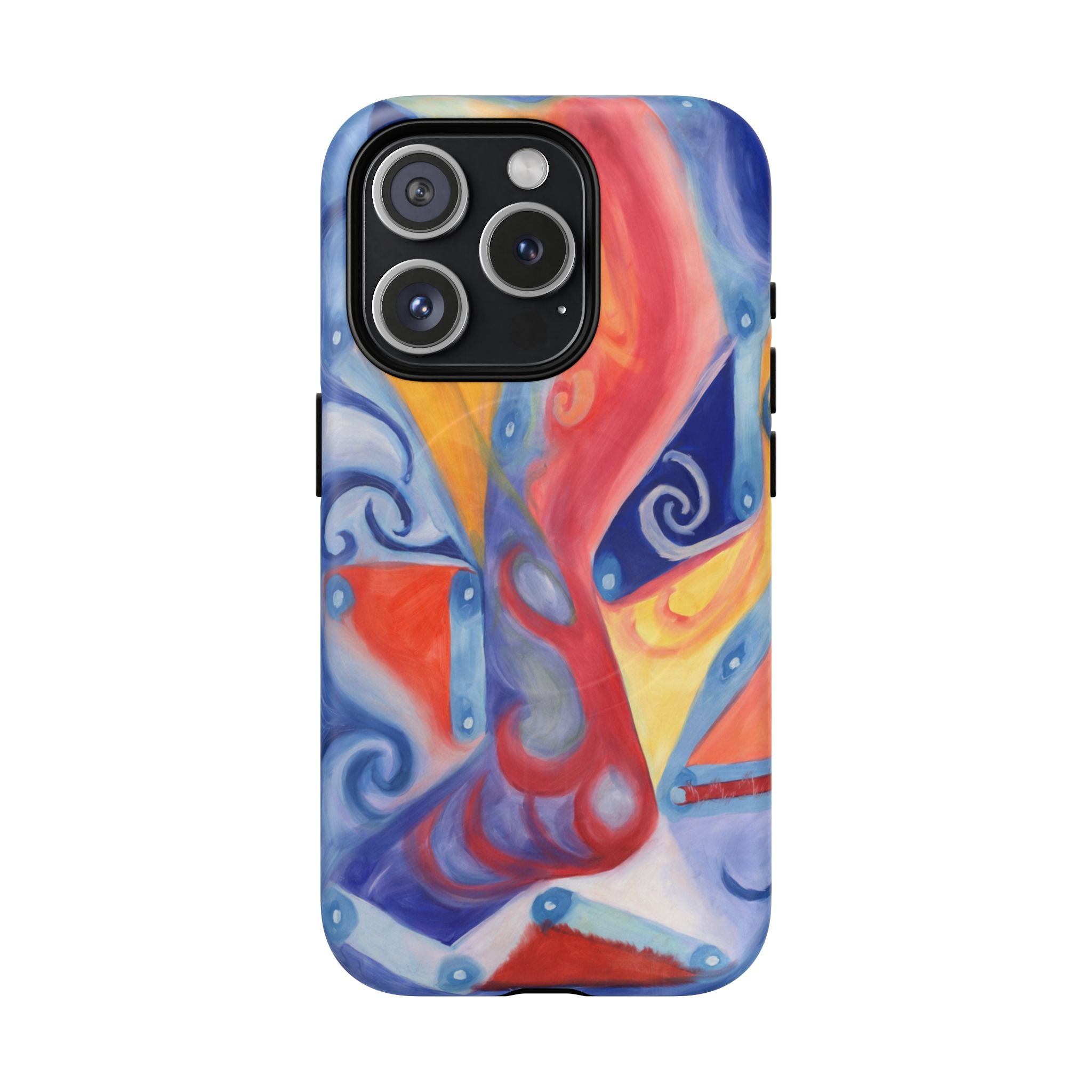 Abstract Colorwave Tough Magnetic Phone Case — Vibrant Swirl iPhone Cover