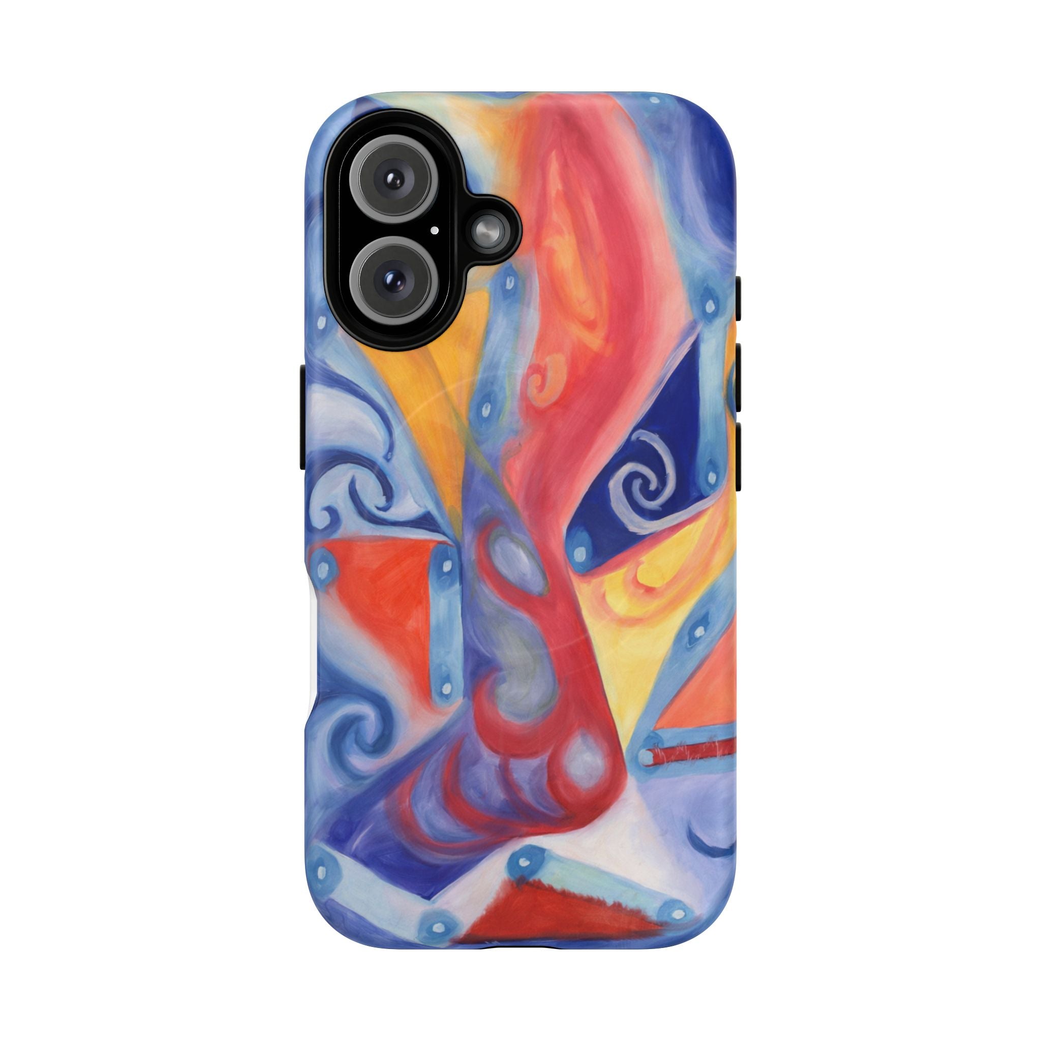 Abstract Colorwave Tough Magnetic Phone Case — Vibrant Swirl iPhone Cover