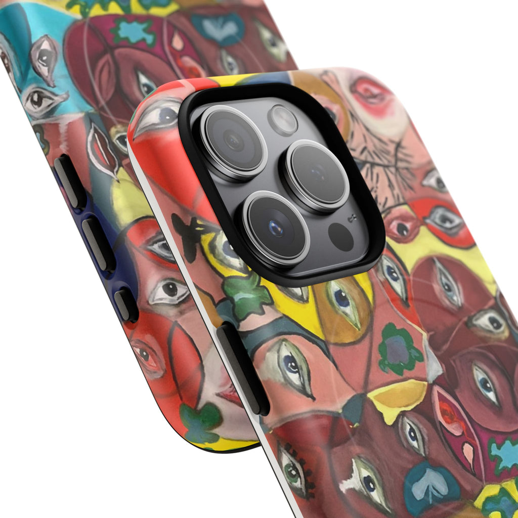 Abstract Faces Phone Case | Tough Magnetic Case