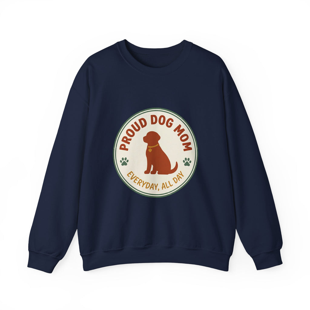 Proud Dog Mom Crewneck Sweatshirt | fur baby, rescue pride