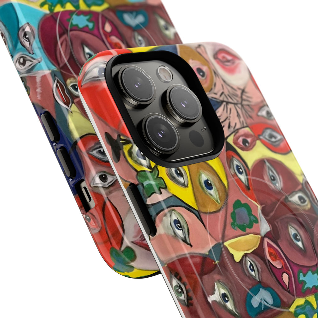 Abstract Faces Phone Case | Tough Magnetic Case