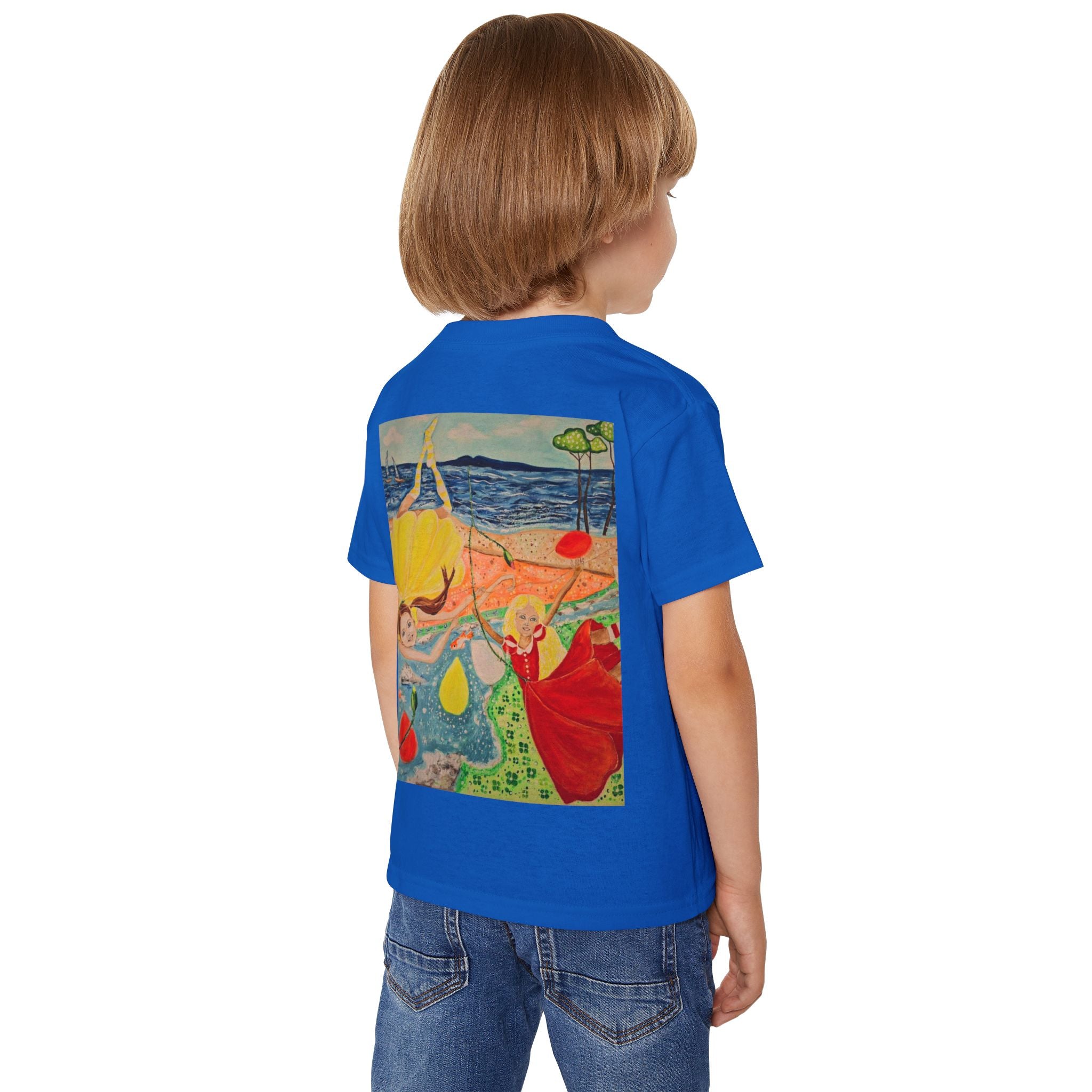 Dancing Girl Illustration Toddler T-shirt | Whimsical Kids Art