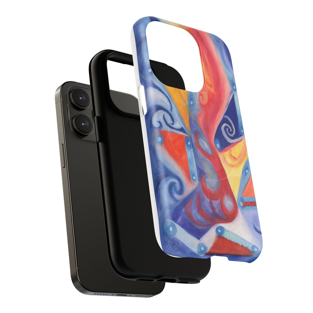 Abstract Colorwave Tough Magnetic Phone Case — Vibrant Swirl iPhone Cover
