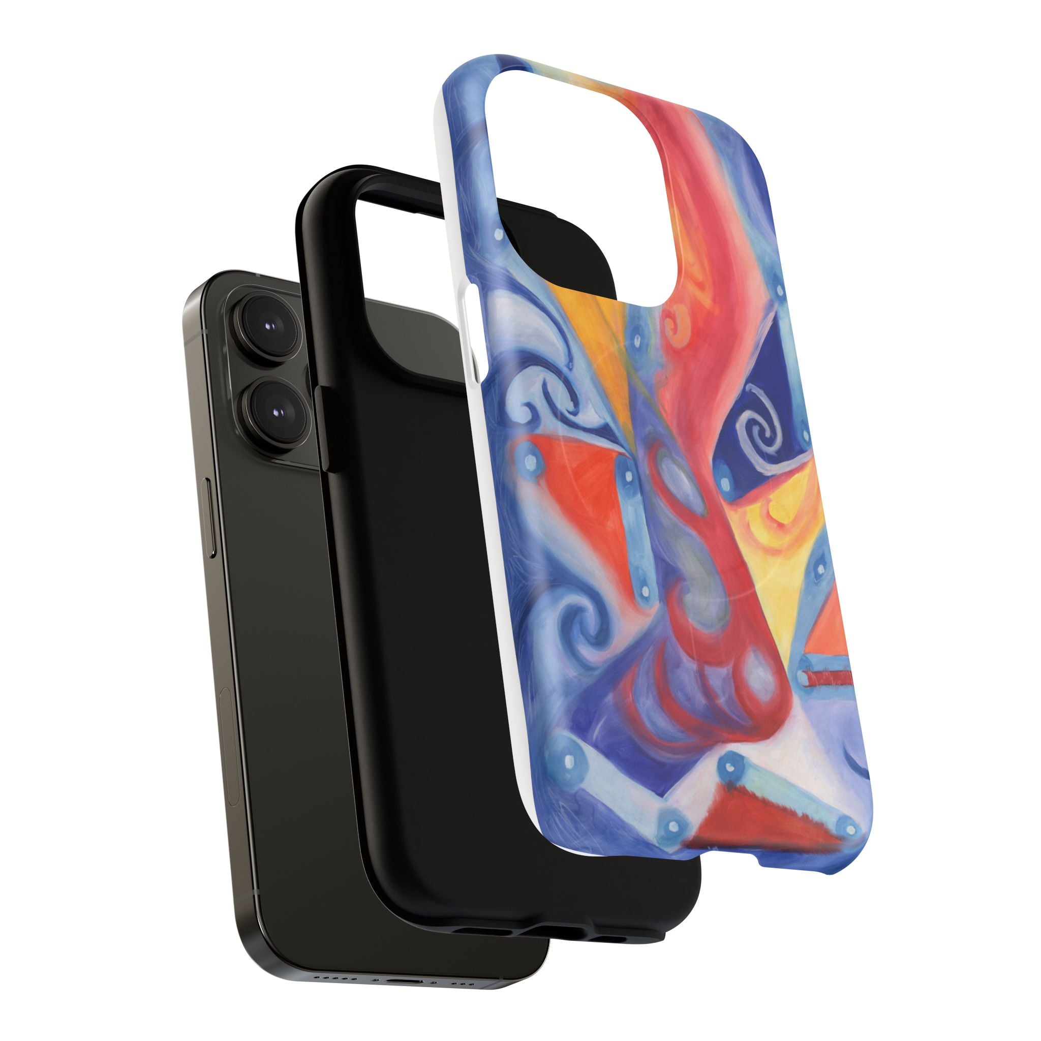Abstract Colorwave Tough Magnetic Phone Case — Vibrant Swirl iPhone Cover