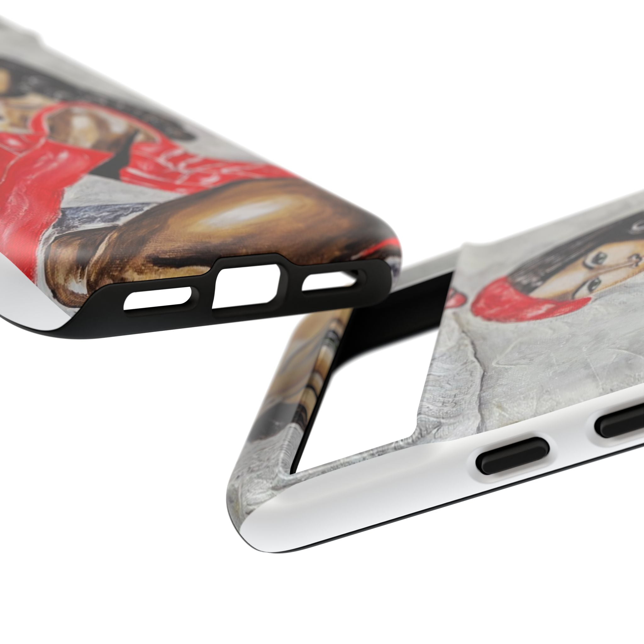 Pinup Girl Illustration Phone Case | Retro Femme Fatale, Red Outfit