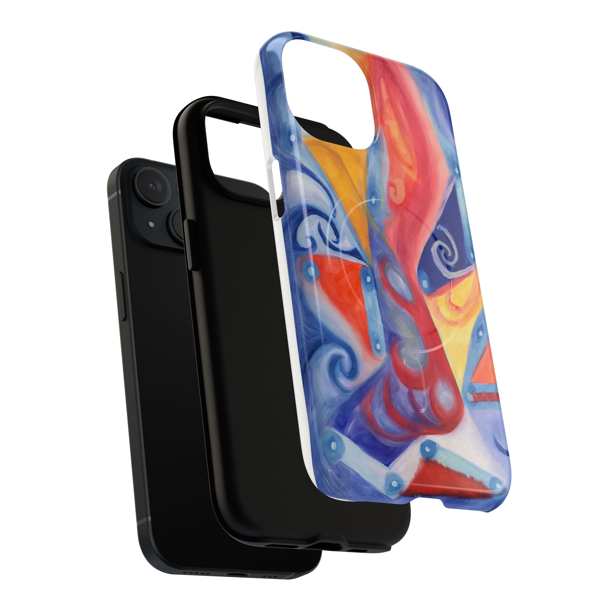 Abstract Colorwave Tough Magnetic Phone Case — Vibrant Swirl iPhone Cover