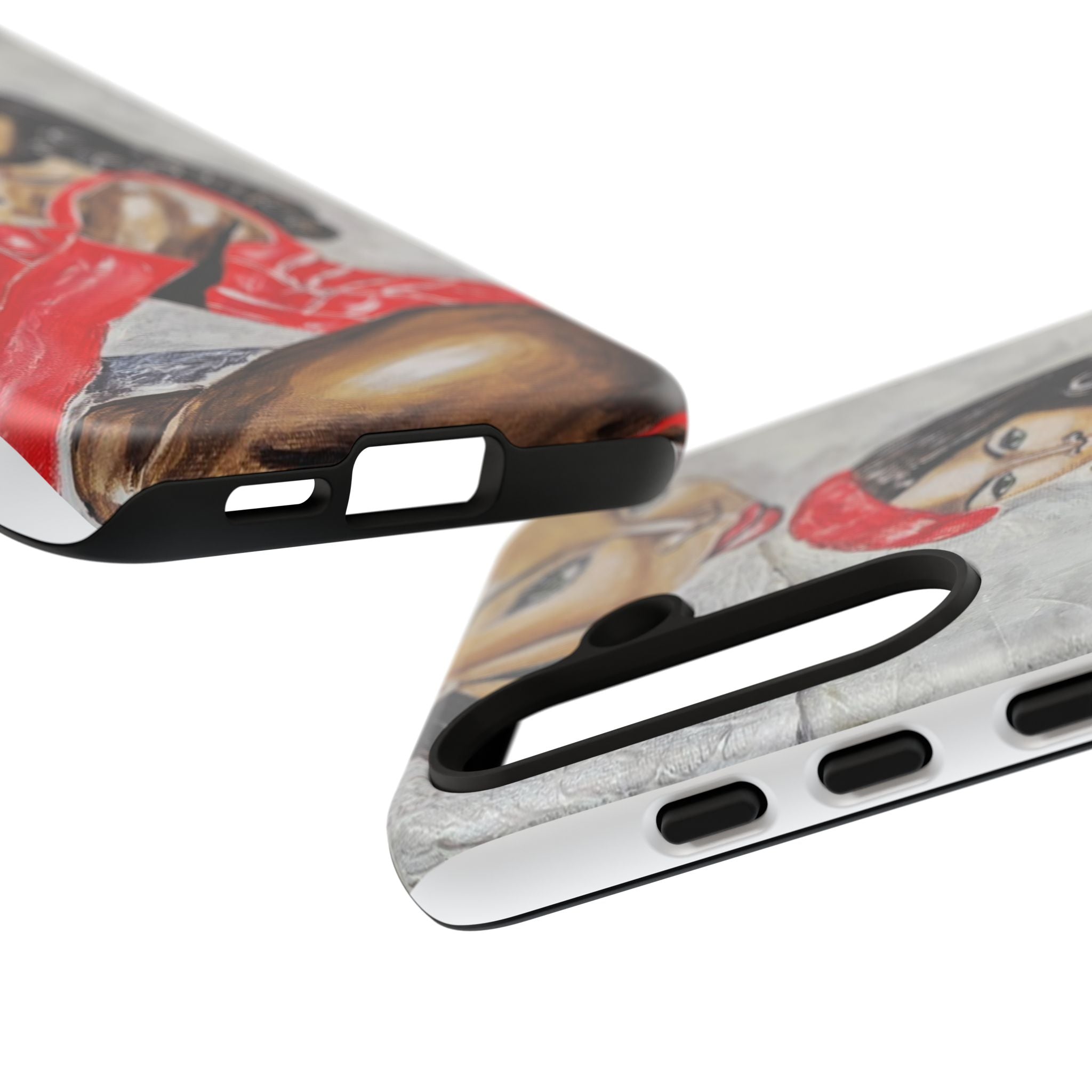 Pinup Girl Illustration Phone Case | Retro Femme Fatale, Red Outfit