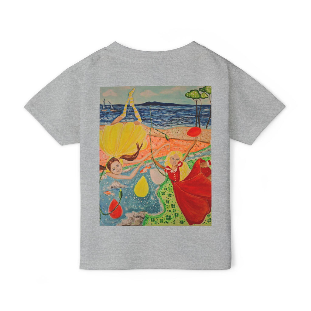 Dancing Girl Illustration Toddler T-shirt | Whimsical Kids Art