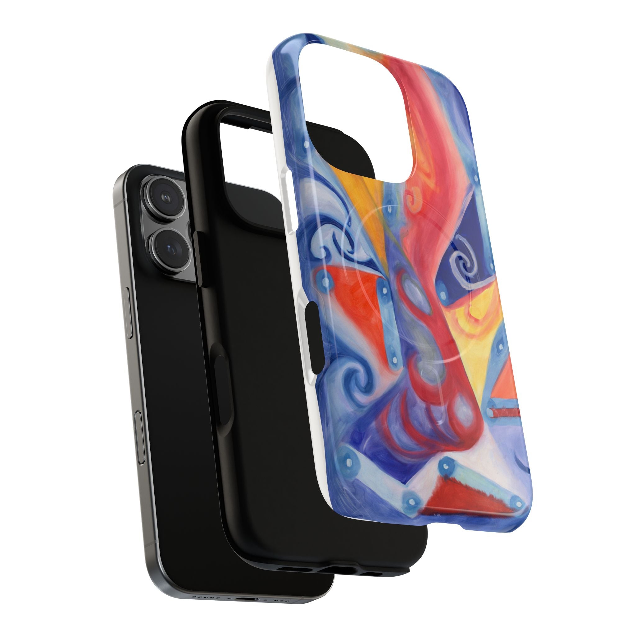 Abstract Colorwave Tough Magnetic Phone Case — Vibrant Swirl iPhone Cover
