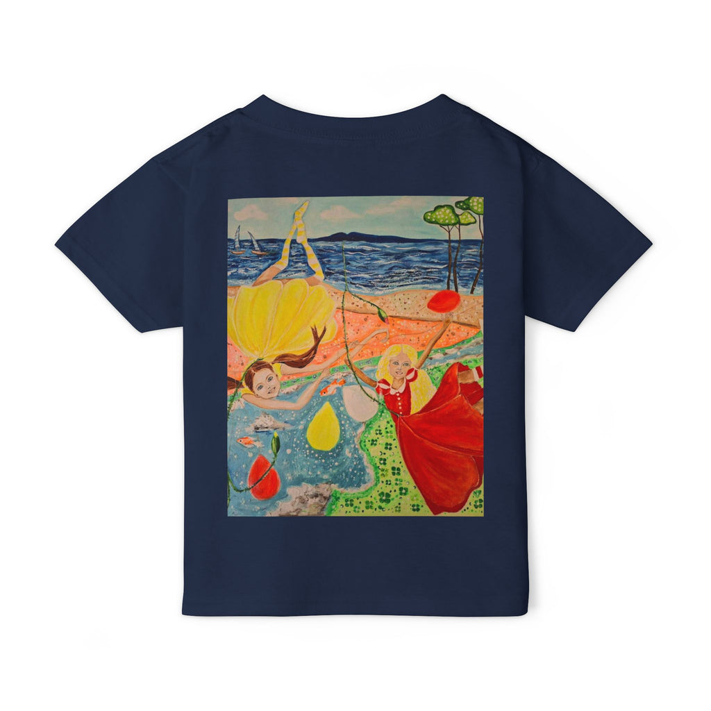 Dancing Girl Illustration Toddler T-shirt | Whimsical Kids Art