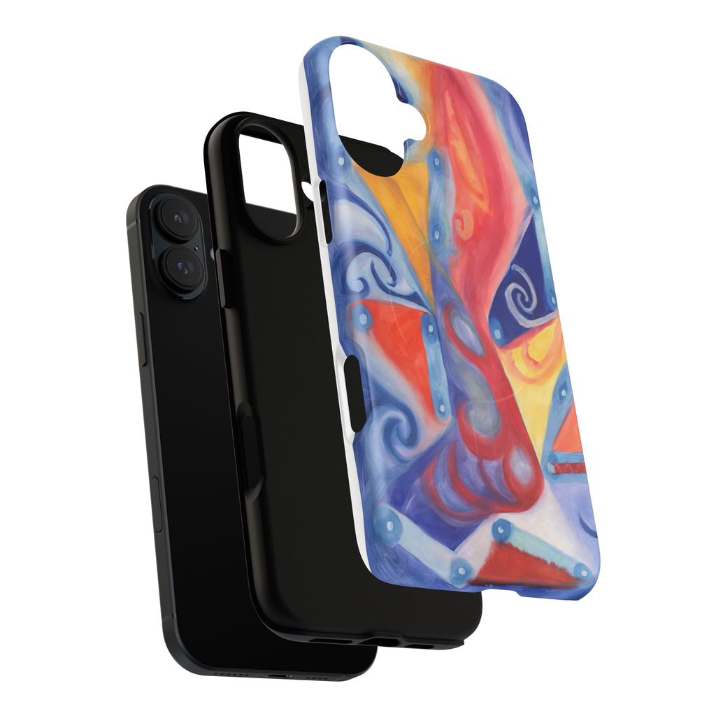 Abstract Colorwave Tough Magnetic Phone Case — Vibrant Swirl iPhone Cover