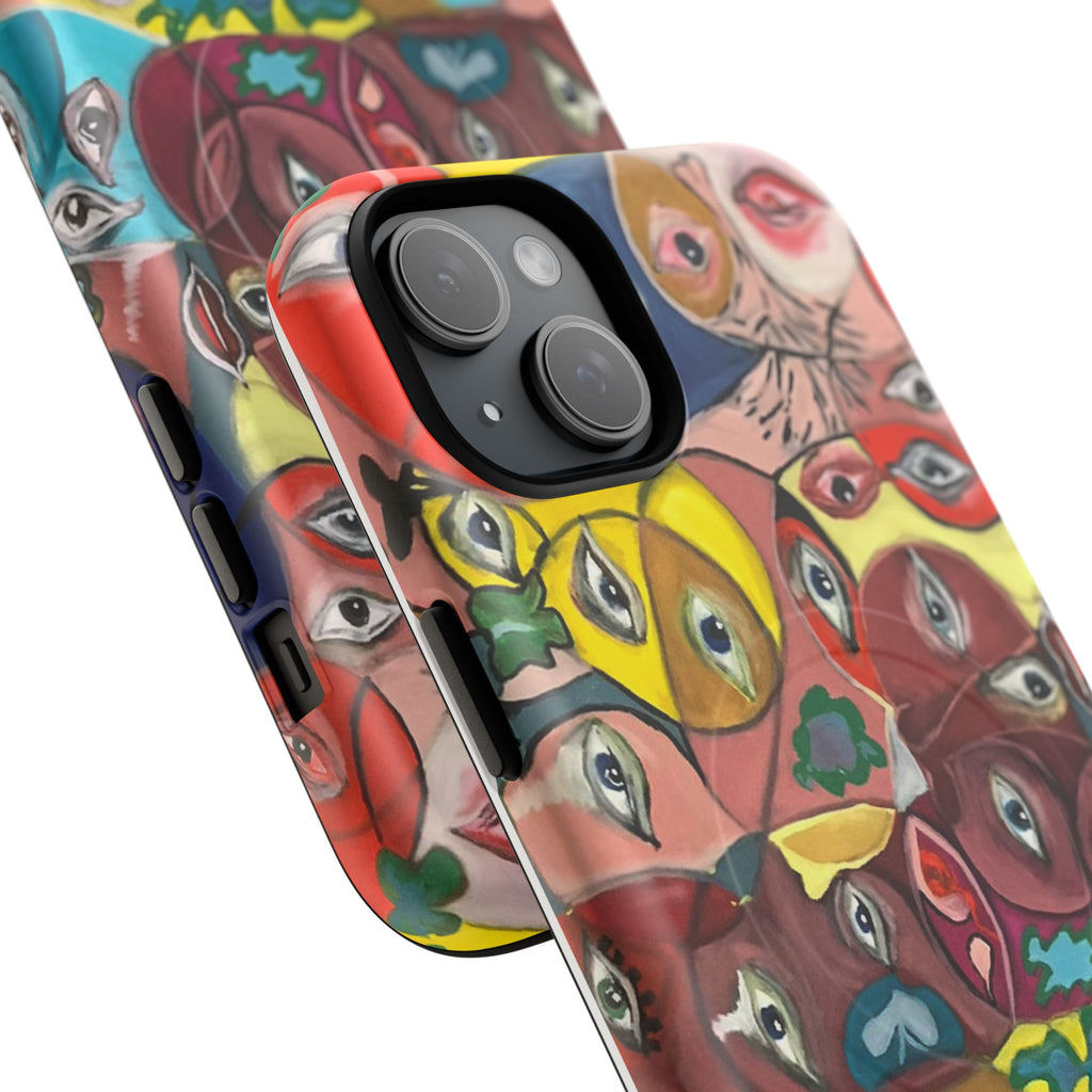 Abstract Faces Phone Case | Tough Magnetic Case
