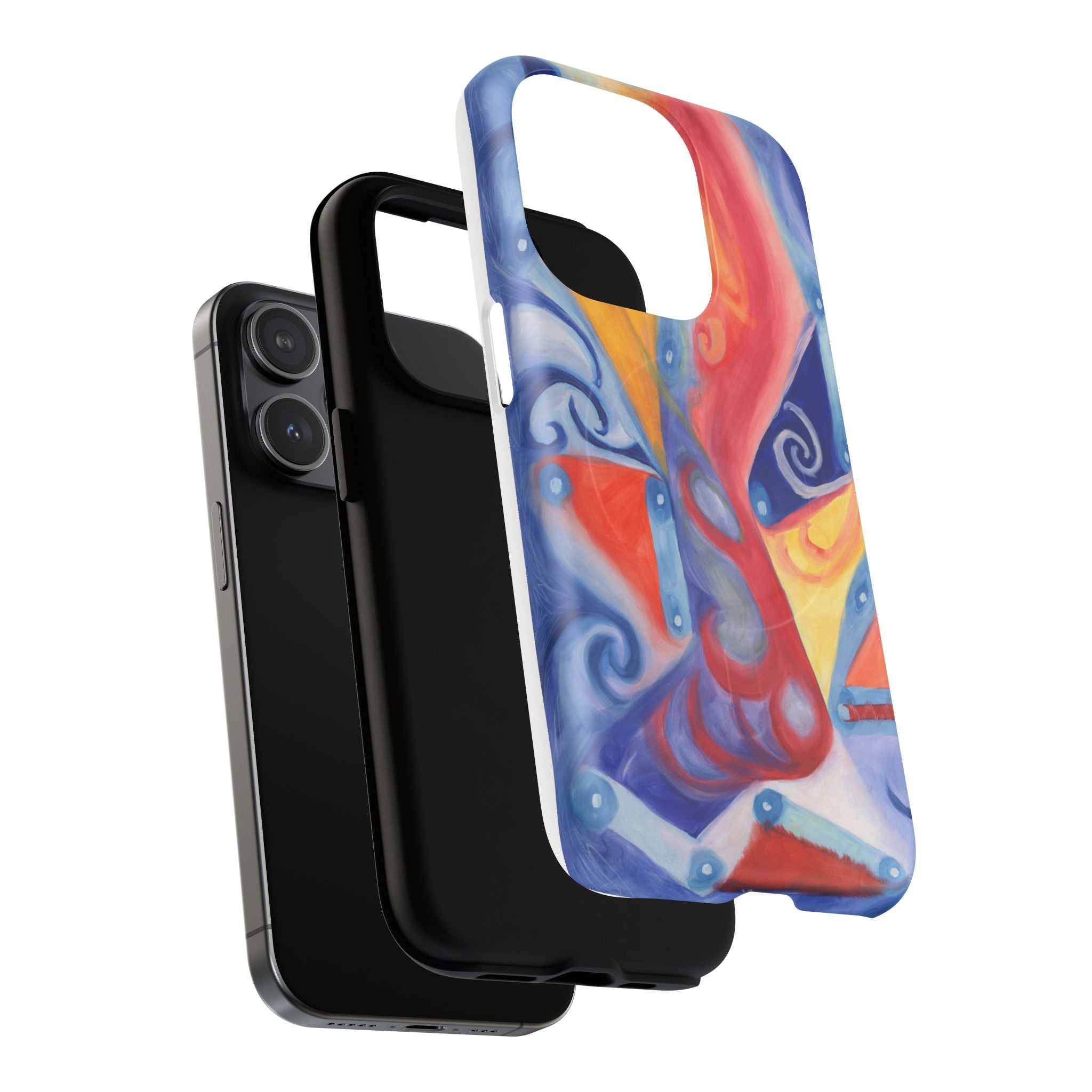 Abstract Colorwave Tough Magnetic Phone Case — Vibrant Swirl iPhone Cover