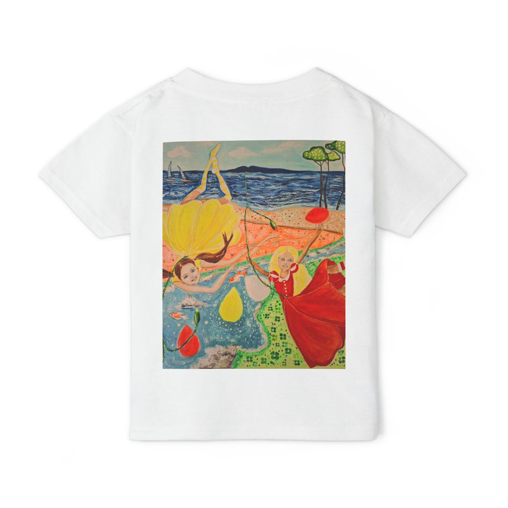 Dancing Girl Illustration Toddler T-shirt | Whimsical Kids Art