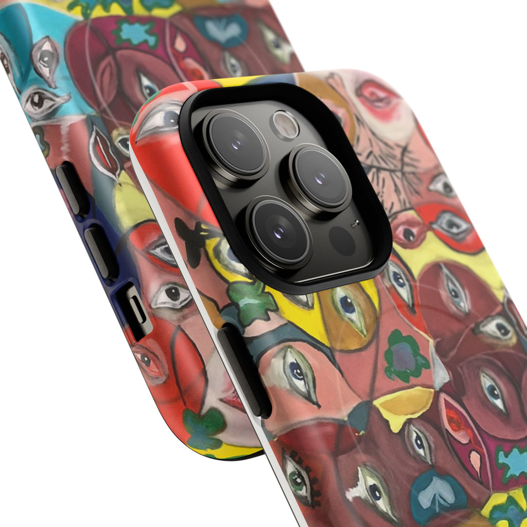 Abstract Faces Phone Case | Tough Magnetic Case