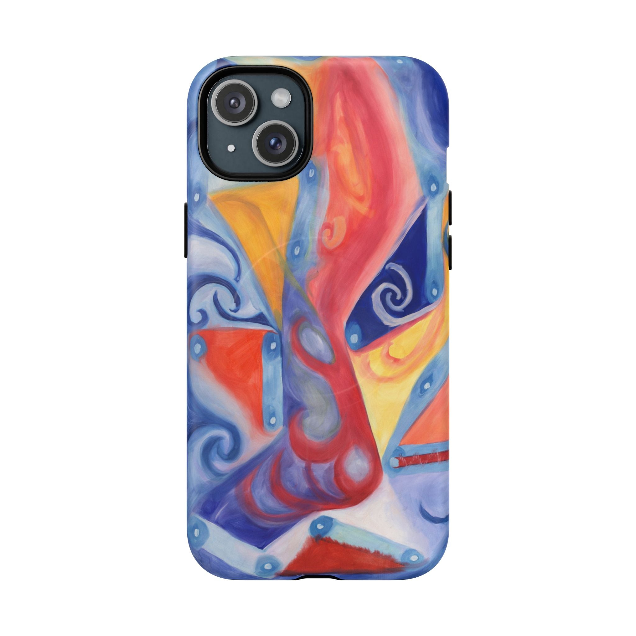 Abstract Colorwave Tough Magnetic Phone Case — Vibrant Swirl iPhone Cover
