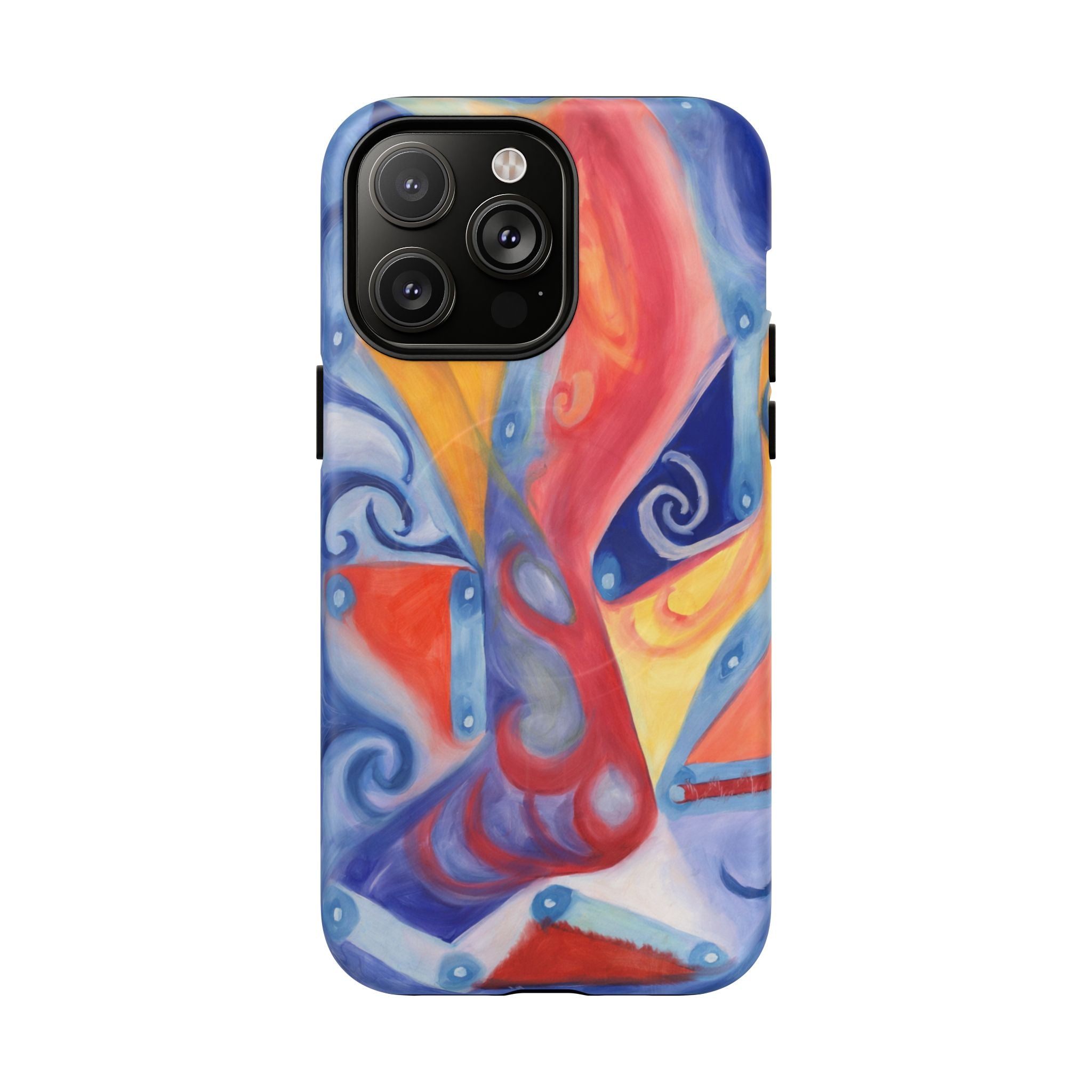 Abstract Colorwave Tough Magnetic Phone Case — Vibrant Swirl iPhone Cover