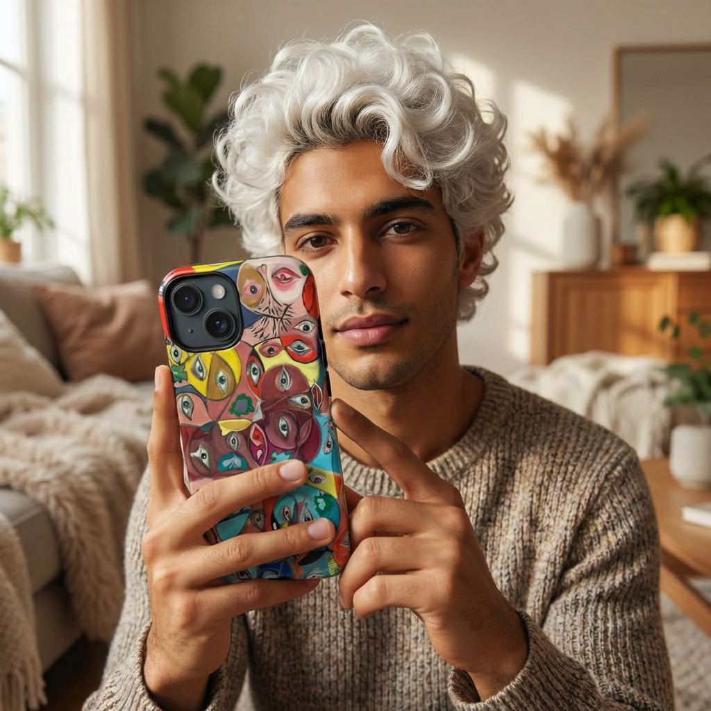 Abstract Faces Phone Case | Tough Magnetic Case