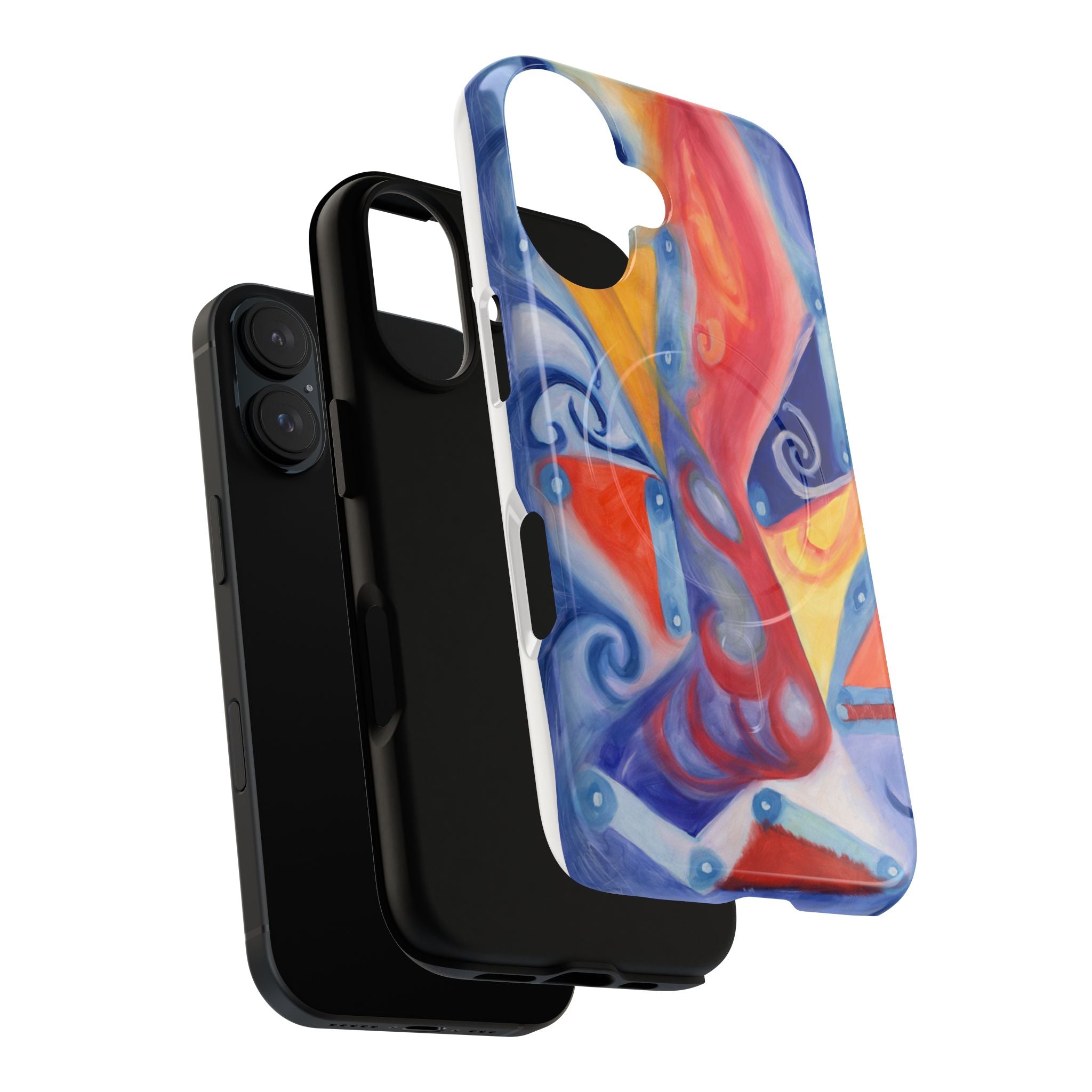Abstract Colorwave Tough Magnetic Phone Case — Vibrant Swirl iPhone Cover