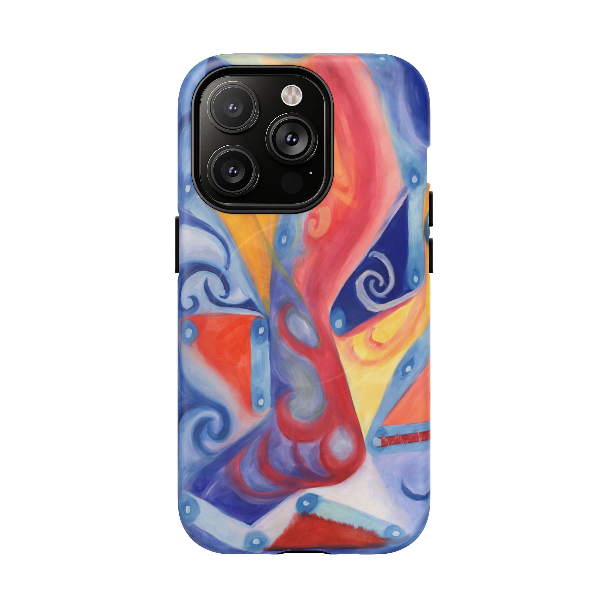 Abstract Colorwave Tough Magnetic Phone Case — Vibrant Swirl iPhone Cover