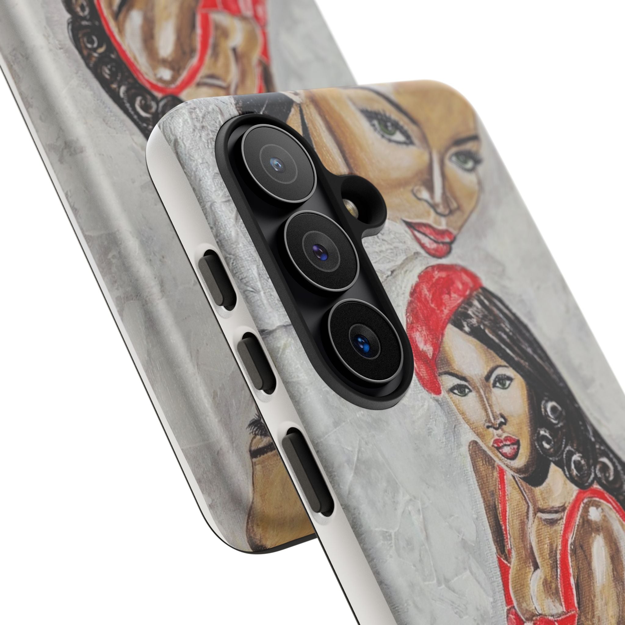Pinup Girl Illustration Phone Case | Retro Femme Fatale, Red Outfit