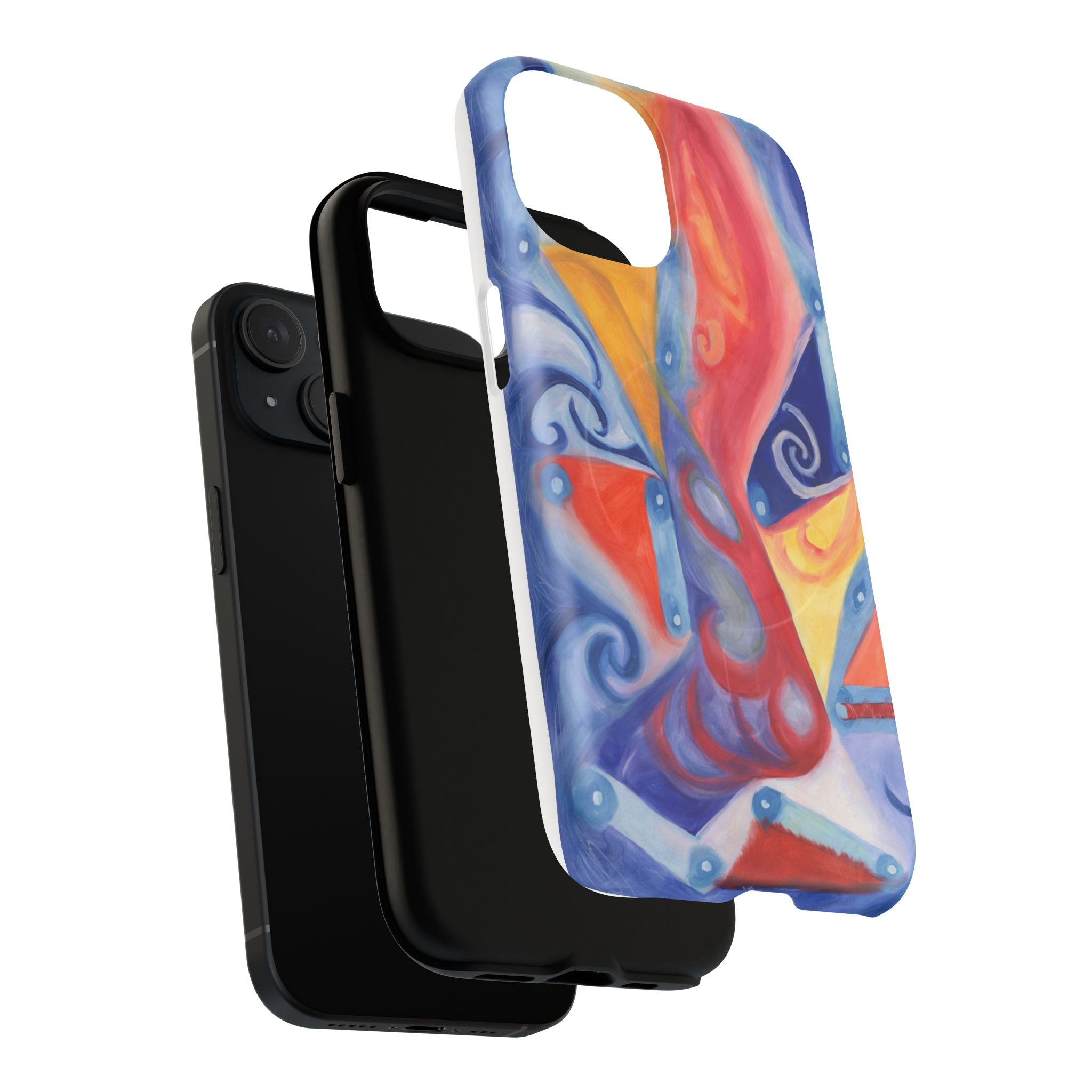 Abstract Colorwave Tough Magnetic Phone Case — Vibrant Swirl iPhone Cover