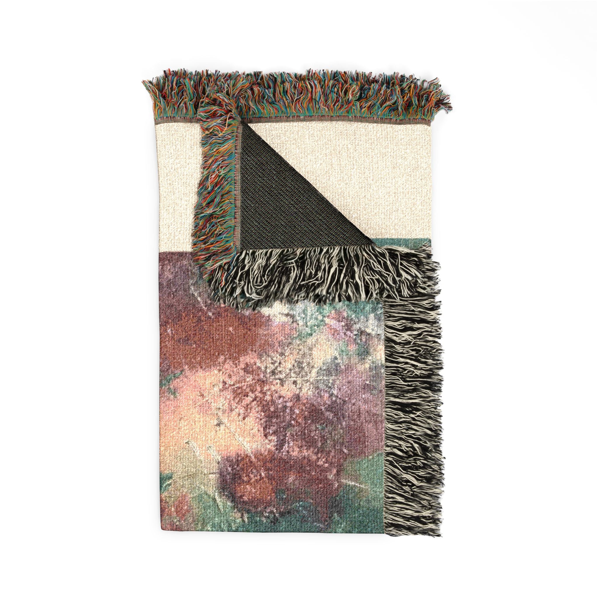 Abstract Colorful Marble Woven Blanket | Artistic Throw, Tapestry Weave