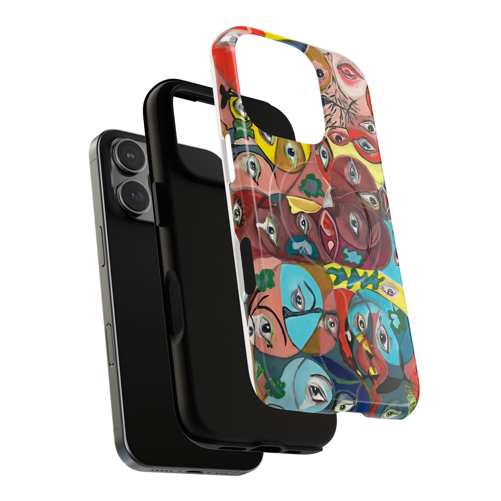 Abstract Faces Phone Case | Tough Magnetic Case