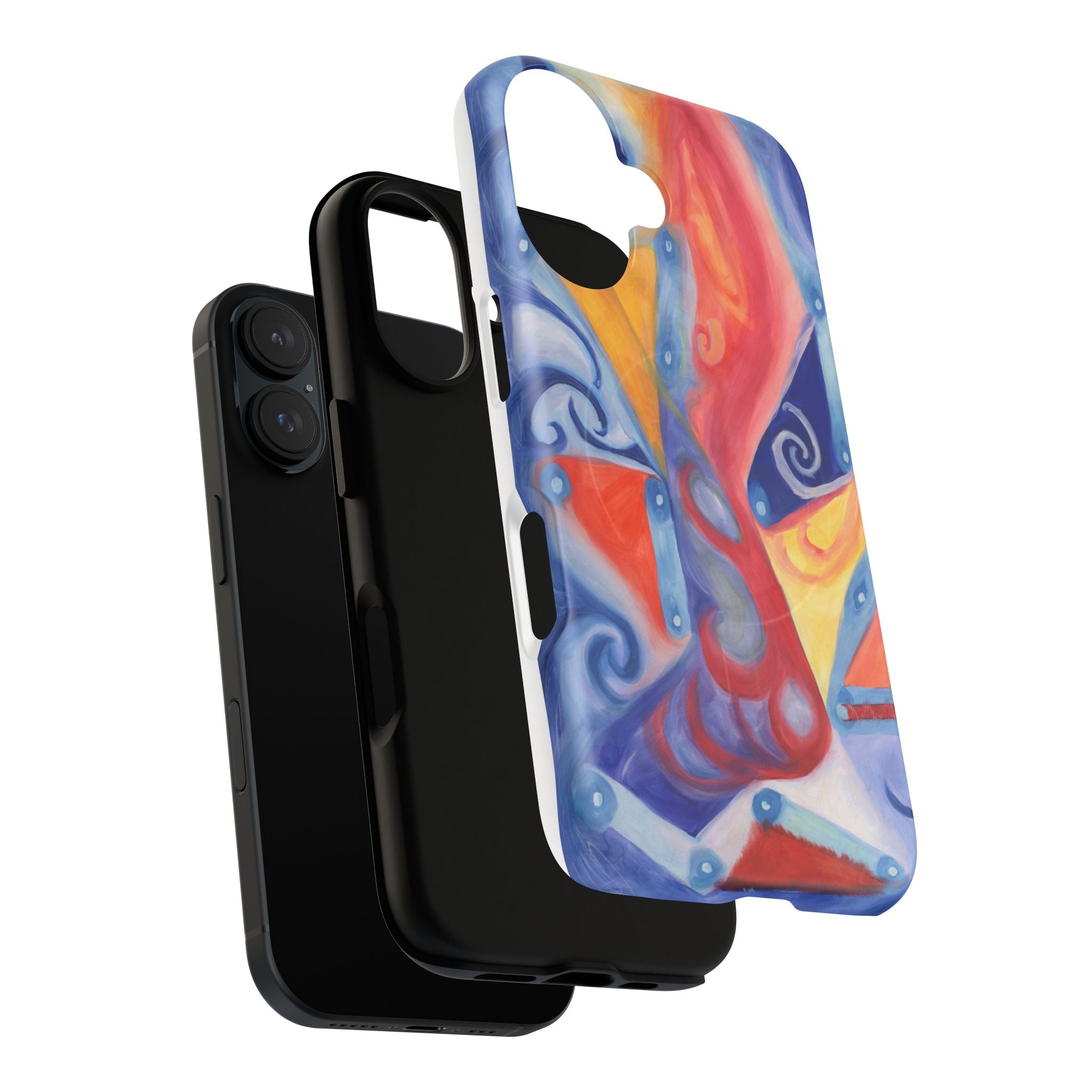 Abstract Colorwave Tough Magnetic Phone Case — Vibrant Swirl iPhone Cover