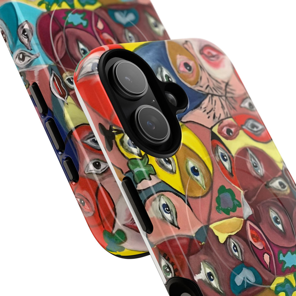 Abstract Faces Phone Case | Tough Magnetic Case