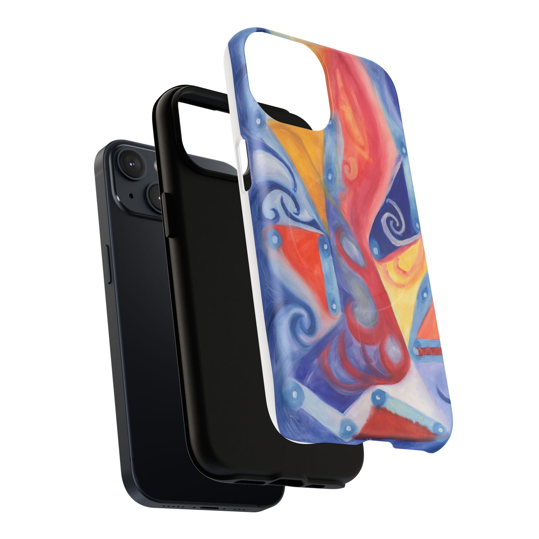 Abstract Colorwave Tough Magnetic Phone Case — Vibrant Swirl iPhone Cover