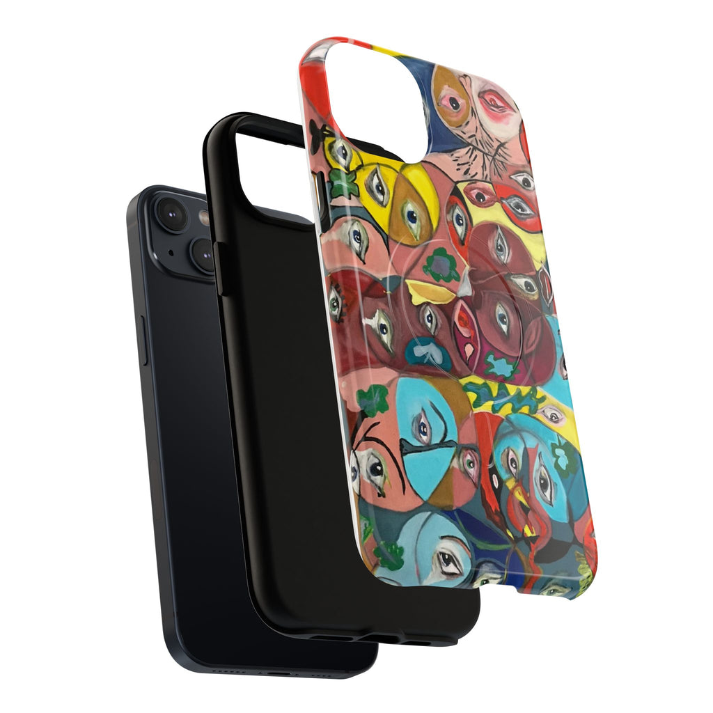 Abstract Faces Phone Case | Tough Magnetic Case