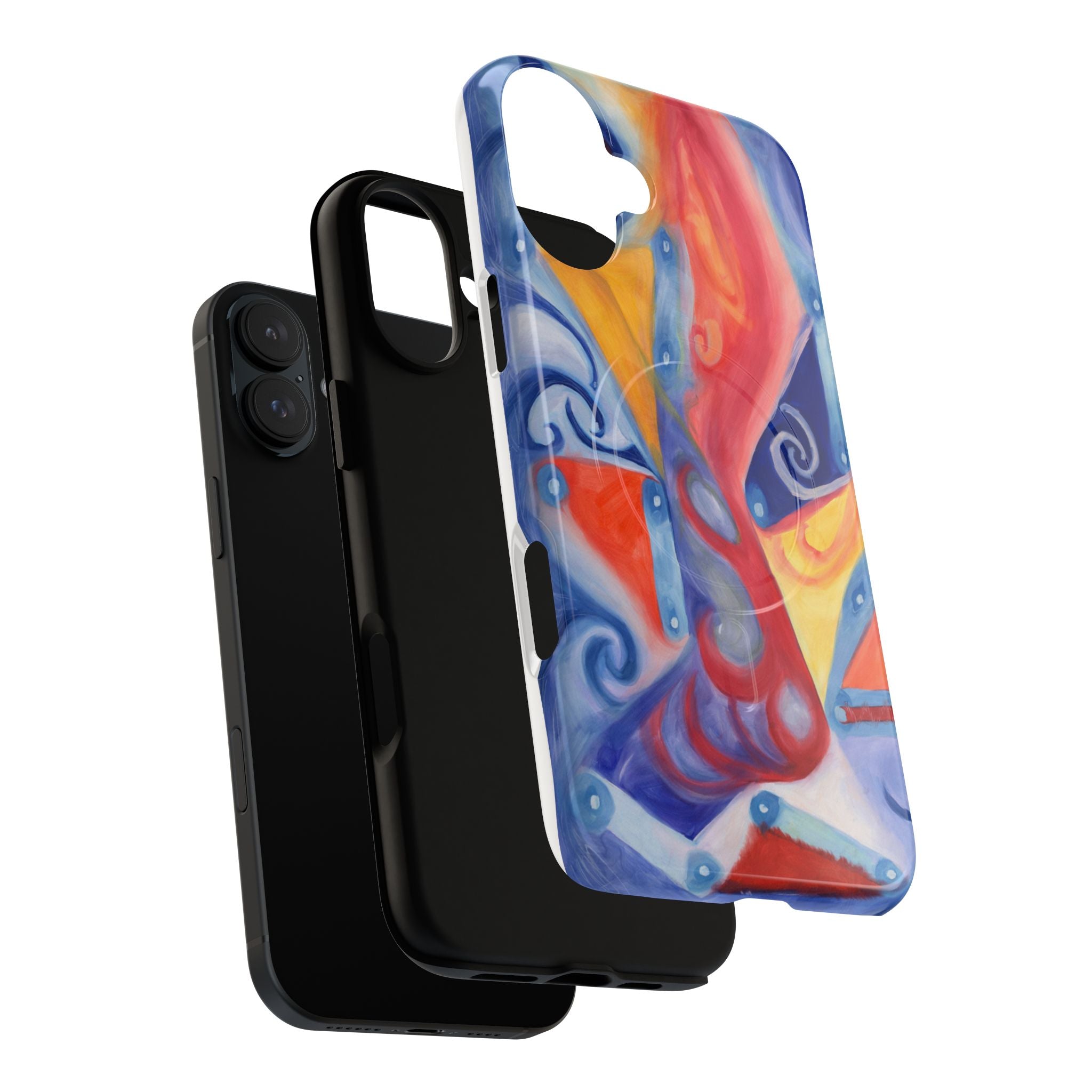 Abstract Colorwave Tough Magnetic Phone Case — Vibrant Swirl iPhone Cover