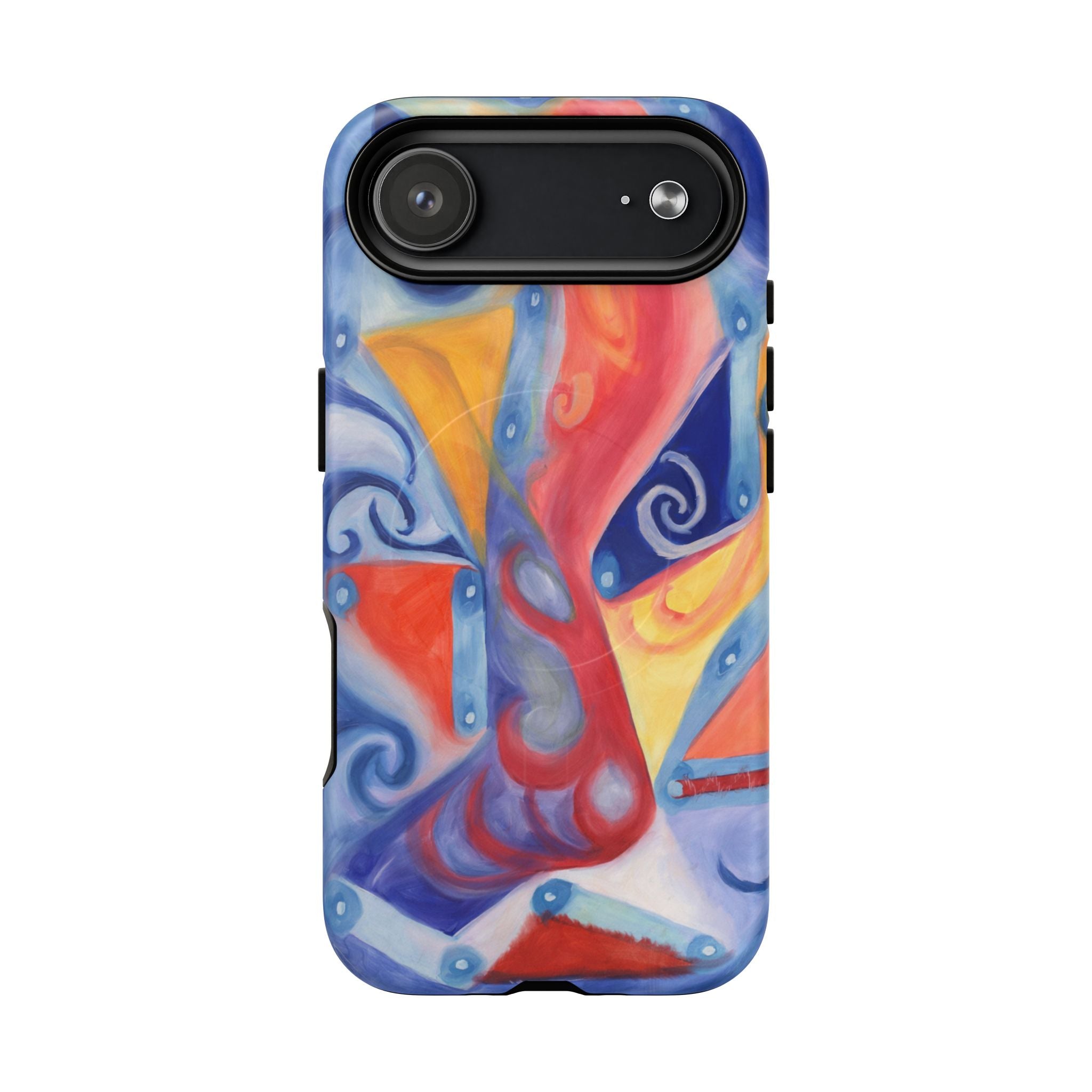 Abstract Colorwave Tough Magnetic Phone Case — Vibrant Swirl iPhone Cover