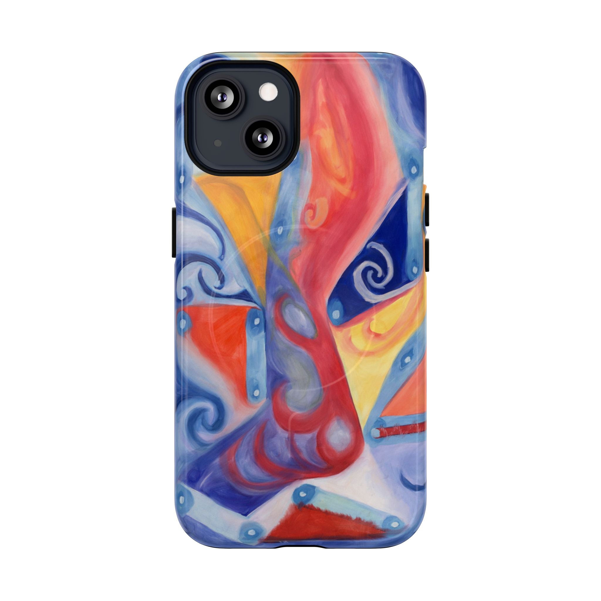 Abstract Colorwave Tough Magnetic Phone Case — Vibrant Swirl iPhone Cover