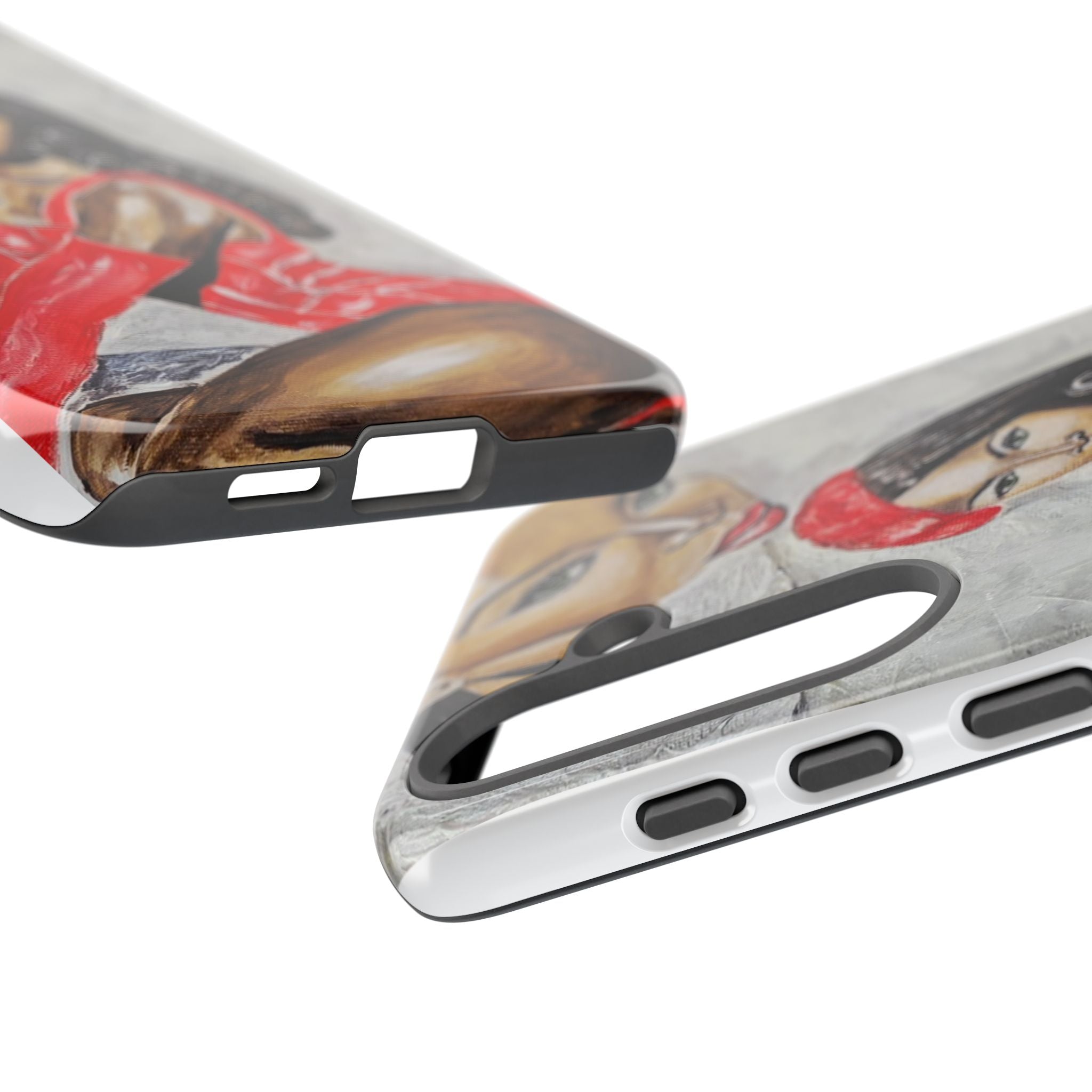 Pinup Girl Illustration Phone Case | Retro Femme Fatale, Red Outfit