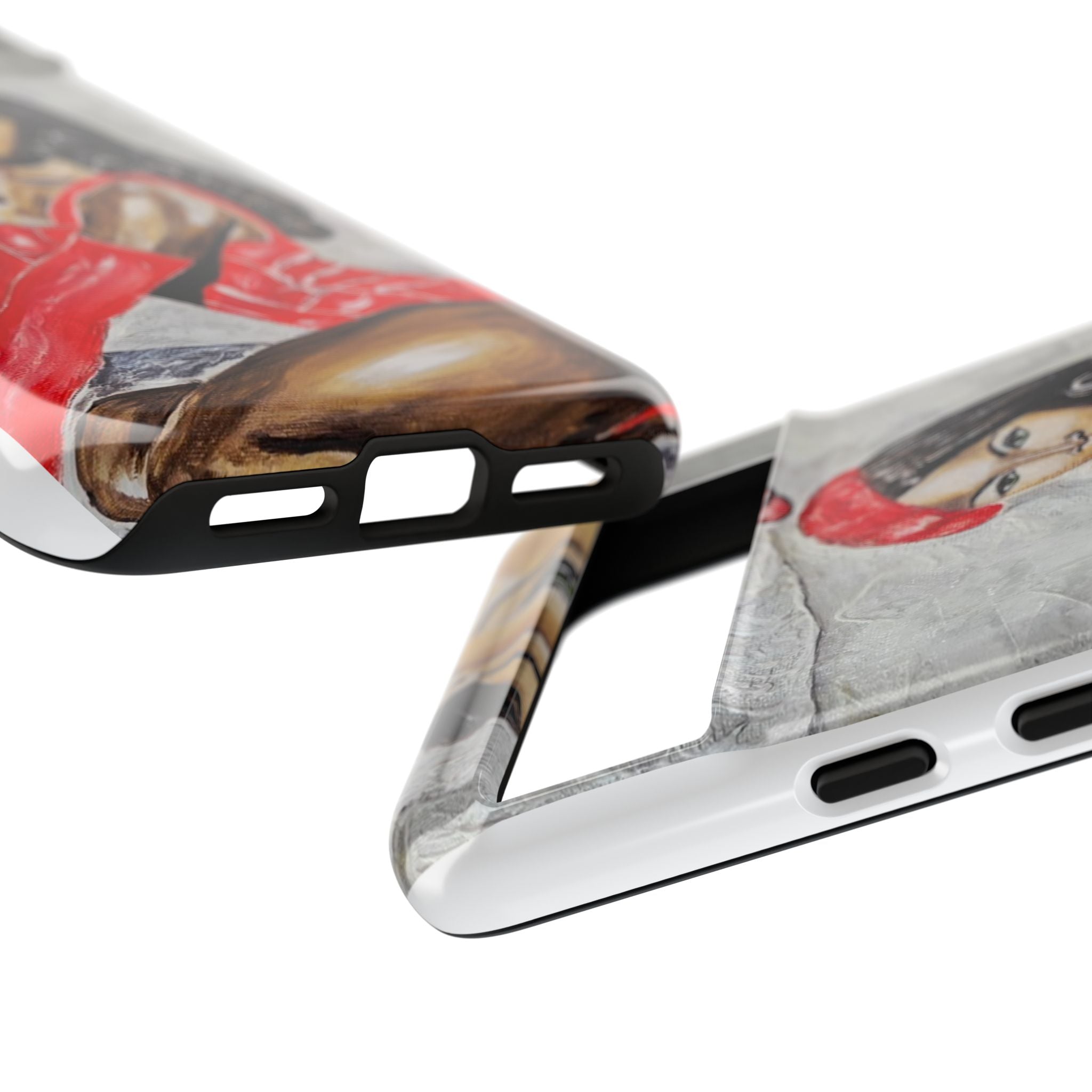 Pinup Girl Illustration Phone Case | Retro Femme Fatale, Red Outfit