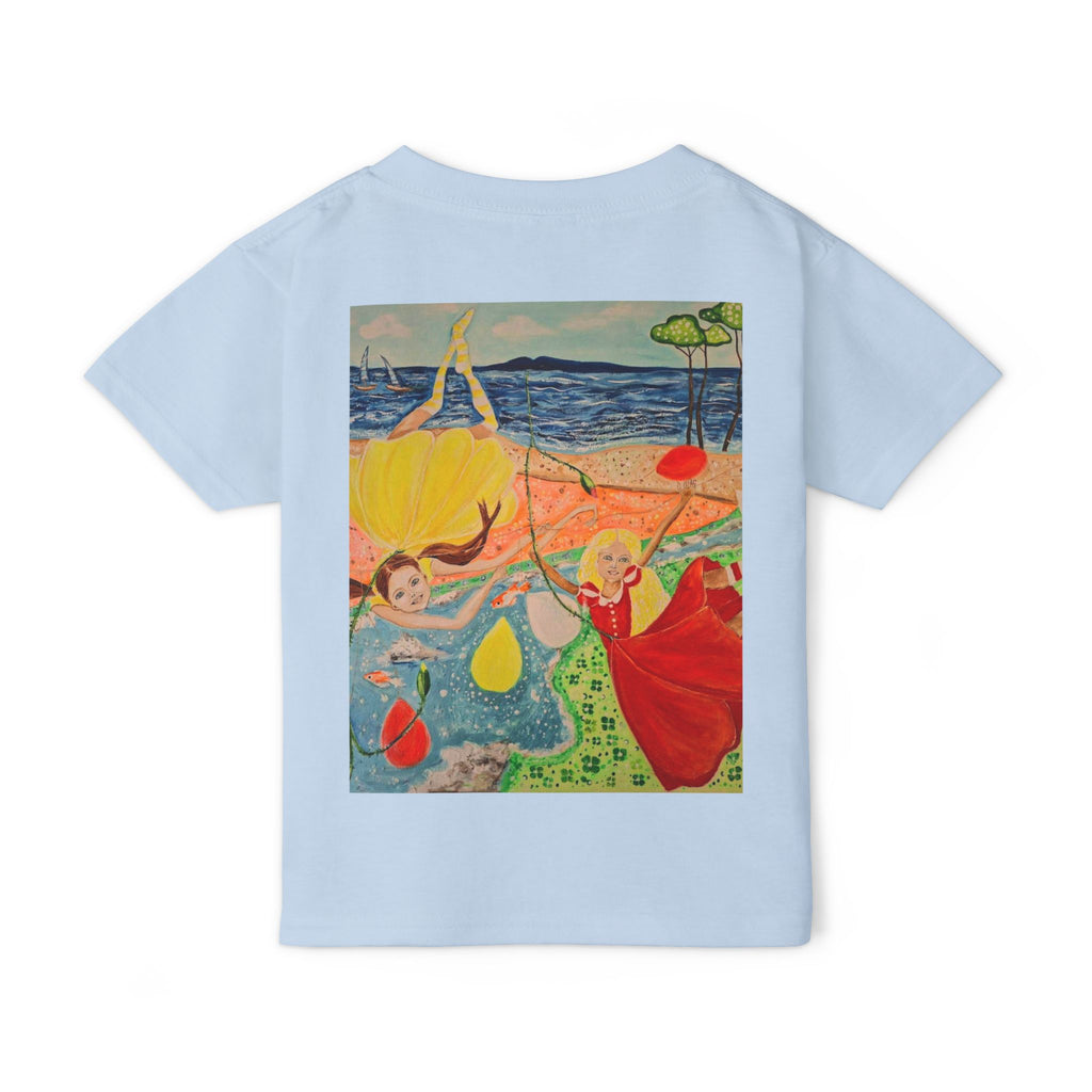 Dancing Girl Illustration Toddler T-shirt | Whimsical Kids Art