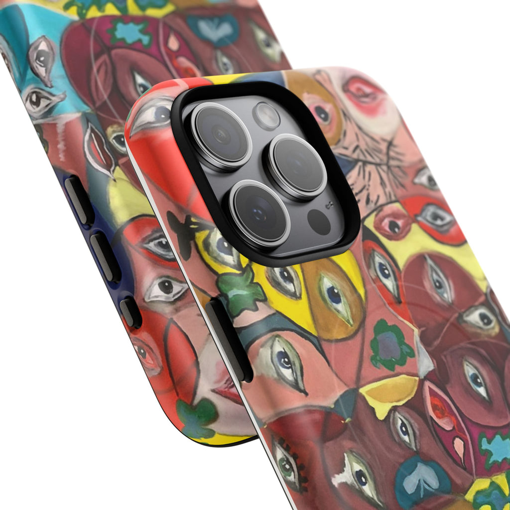 Abstract Faces Phone Case | Tough Magnetic Case