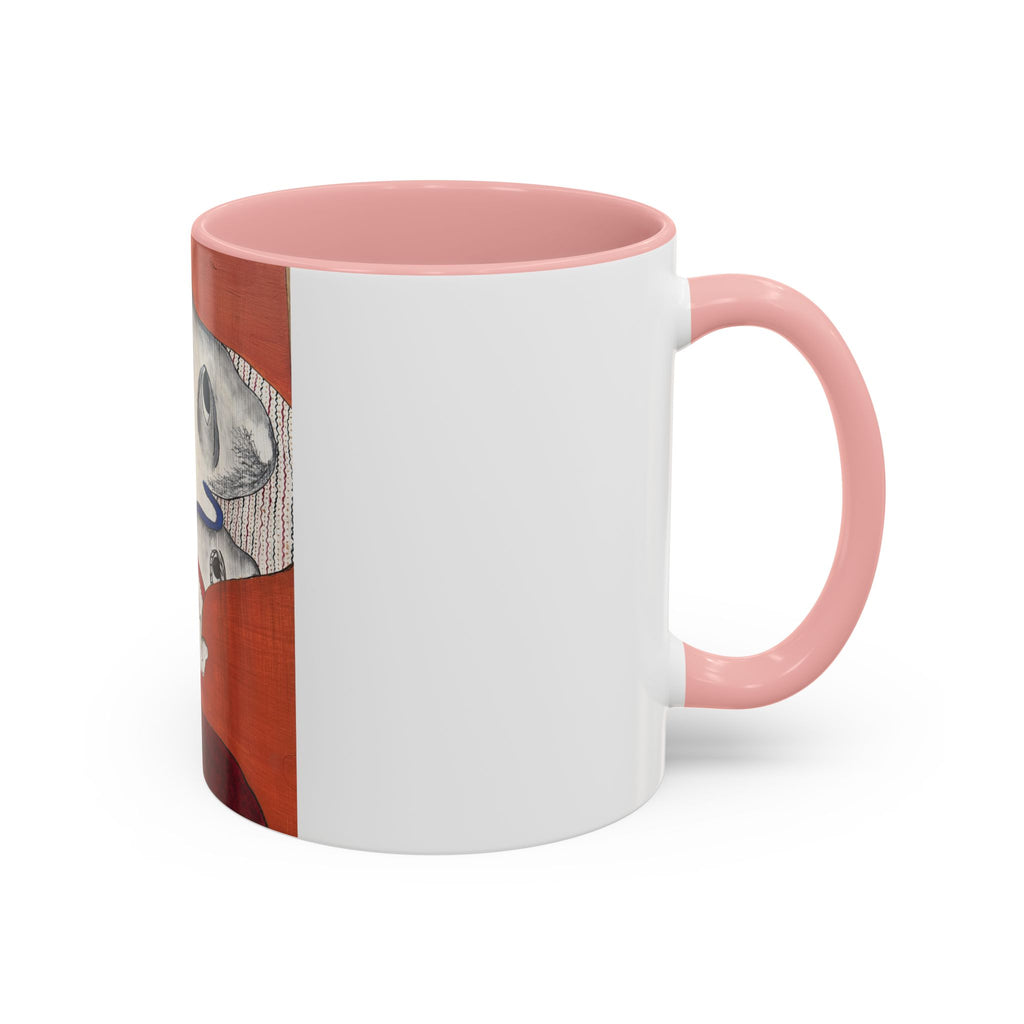 Surreal Face with Whale Hat Mug | Accent Coffee Mug