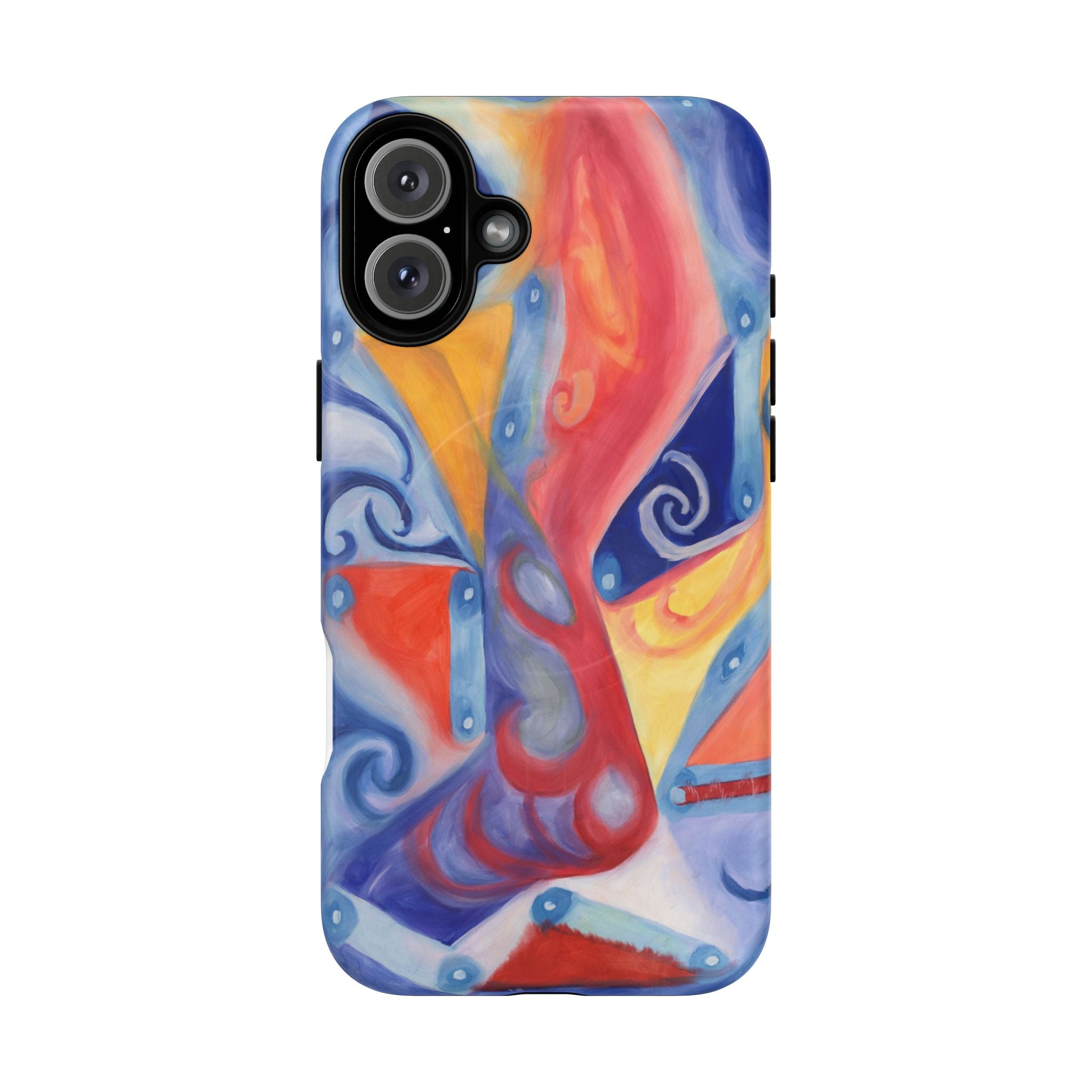 Abstract Colorwave Tough Magnetic Phone Case — Vibrant Swirl iPhone Cover