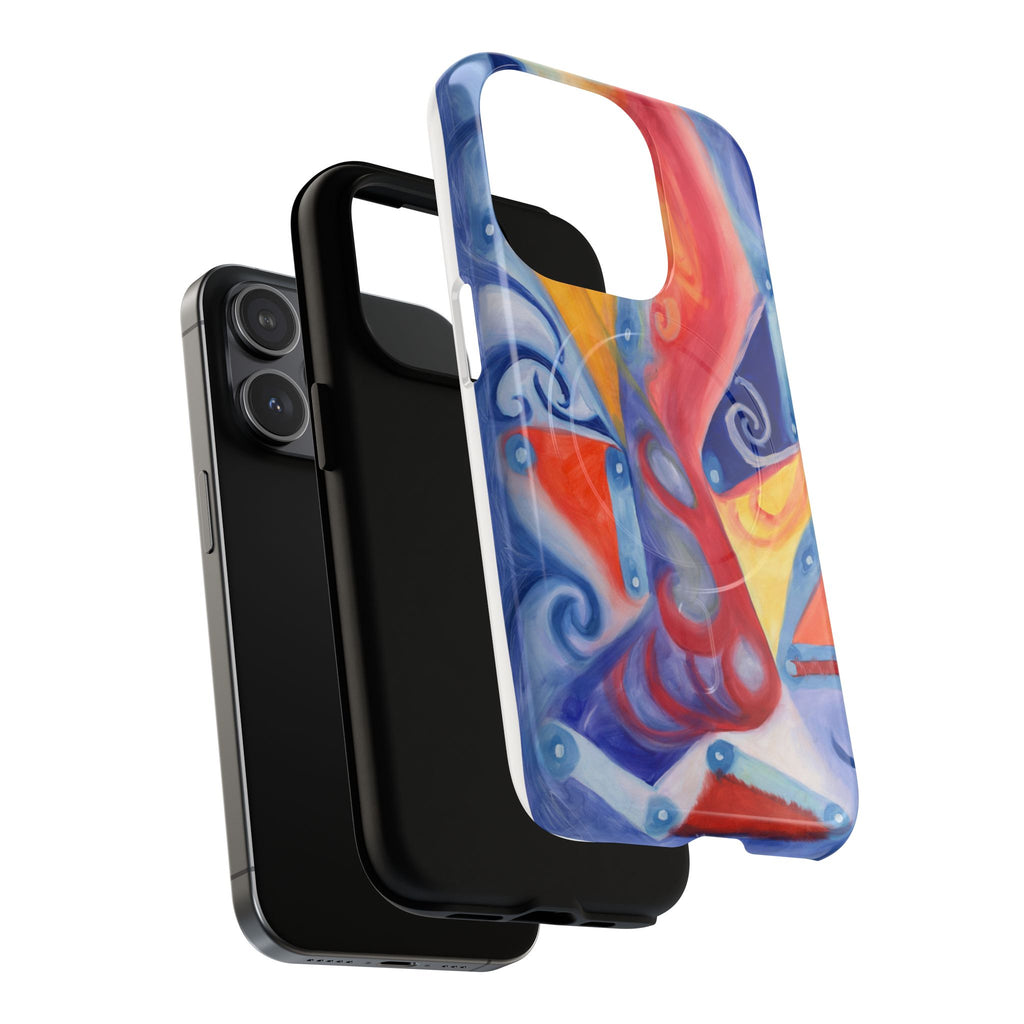 Abstract Colorwave Tough Magnetic Phone Case — Vibrant Swirl iPhone Cover
