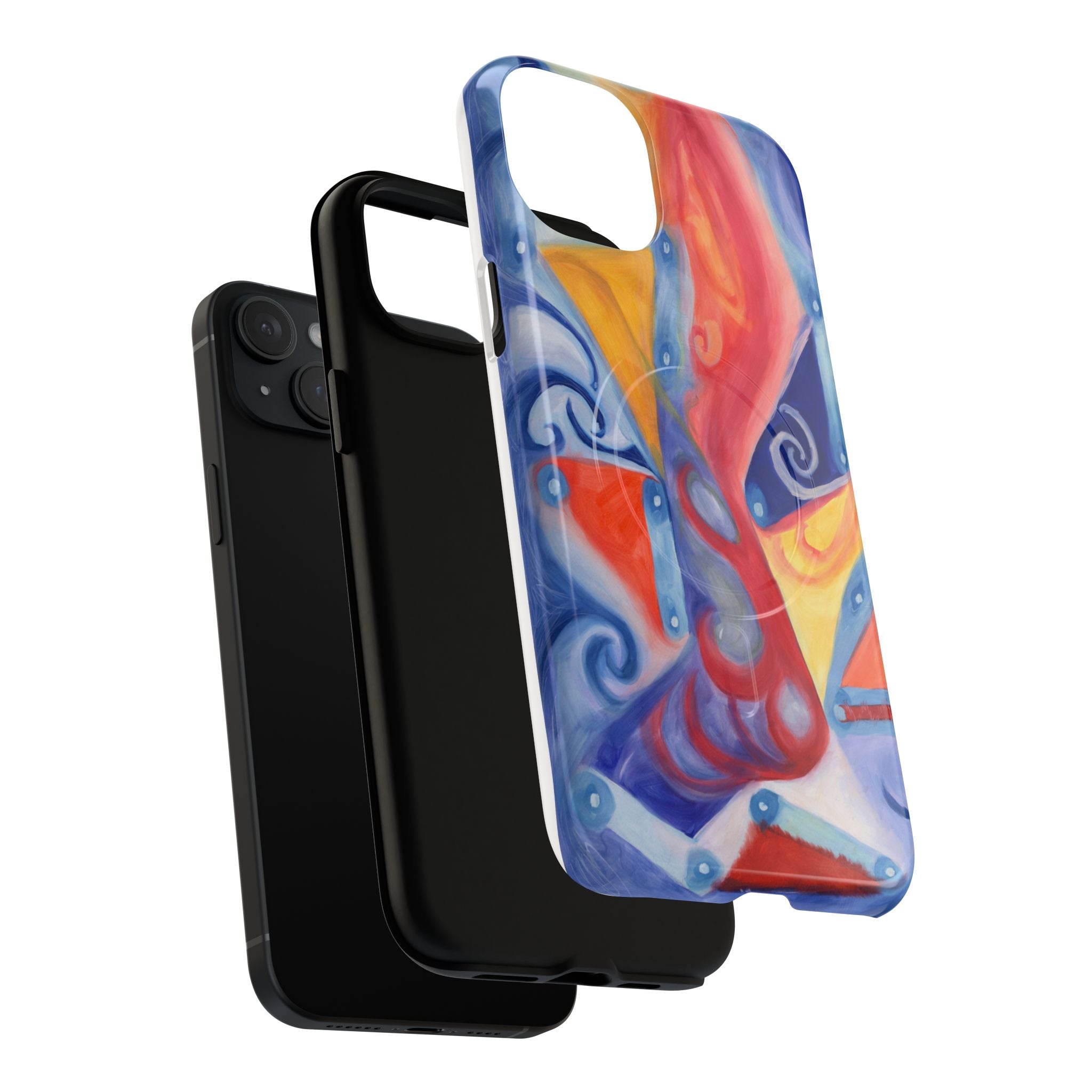 Abstract Colorwave Tough Magnetic Phone Case — Vibrant Swirl iPhone Cover